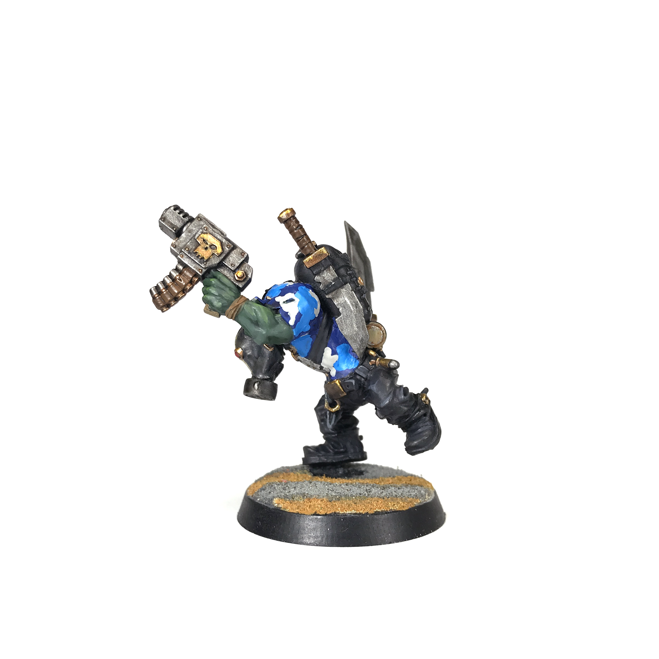 Boy, Camouflage, Choppa, Deathskulls, Greenstuff, Kitbash, Kommando, Octarius, Orks, Slugga, Warhammer 40,000