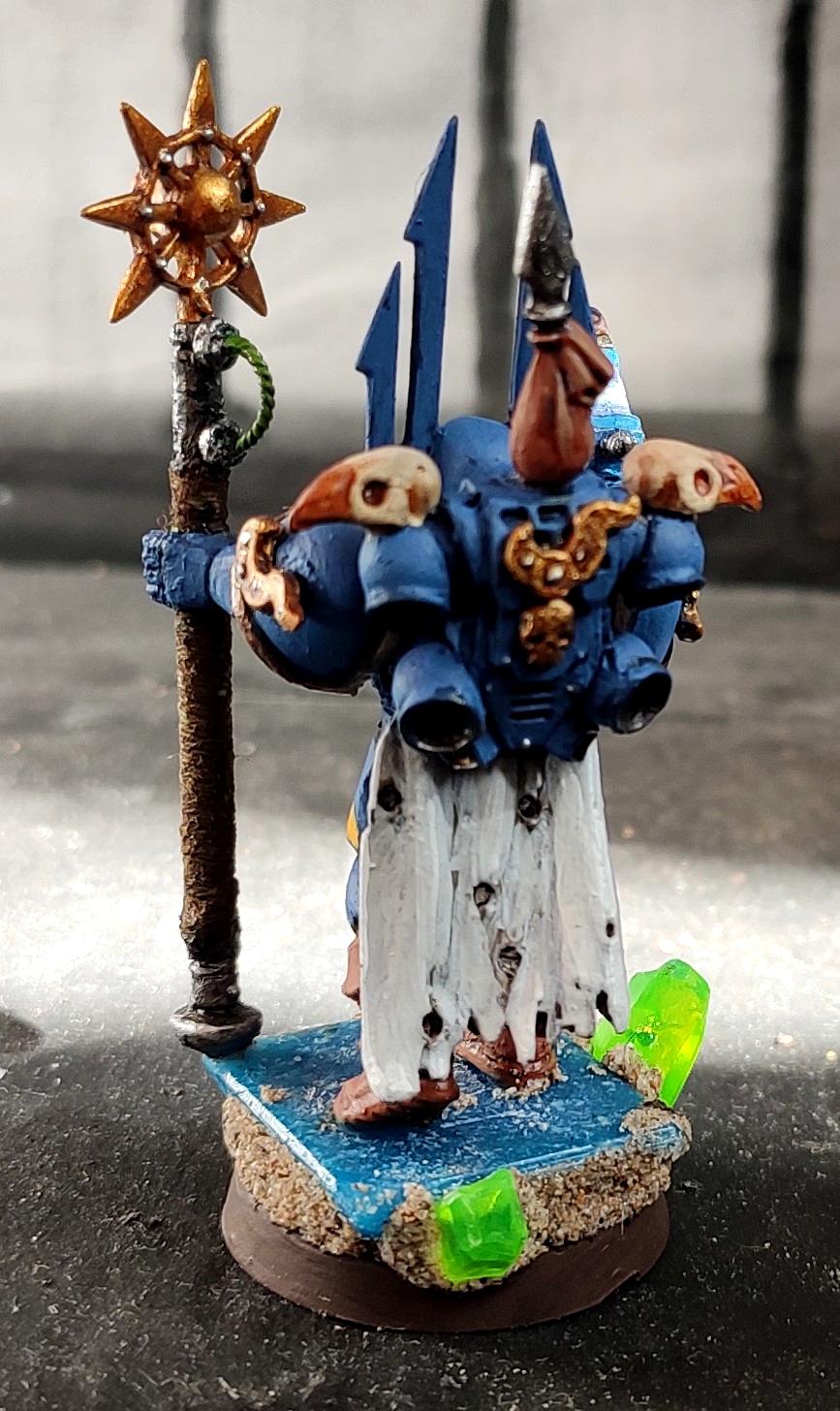 All Is Dust, Chaos, Chaos Space Marines, Combi Weapon, Conversion, Heresy, Heretic Astartes, Infantry, Kitbash, Rebuild, Sorcerer, Staff, Thousand Sons, Traitor Legions, Tzeentch, Warhammer 40,000