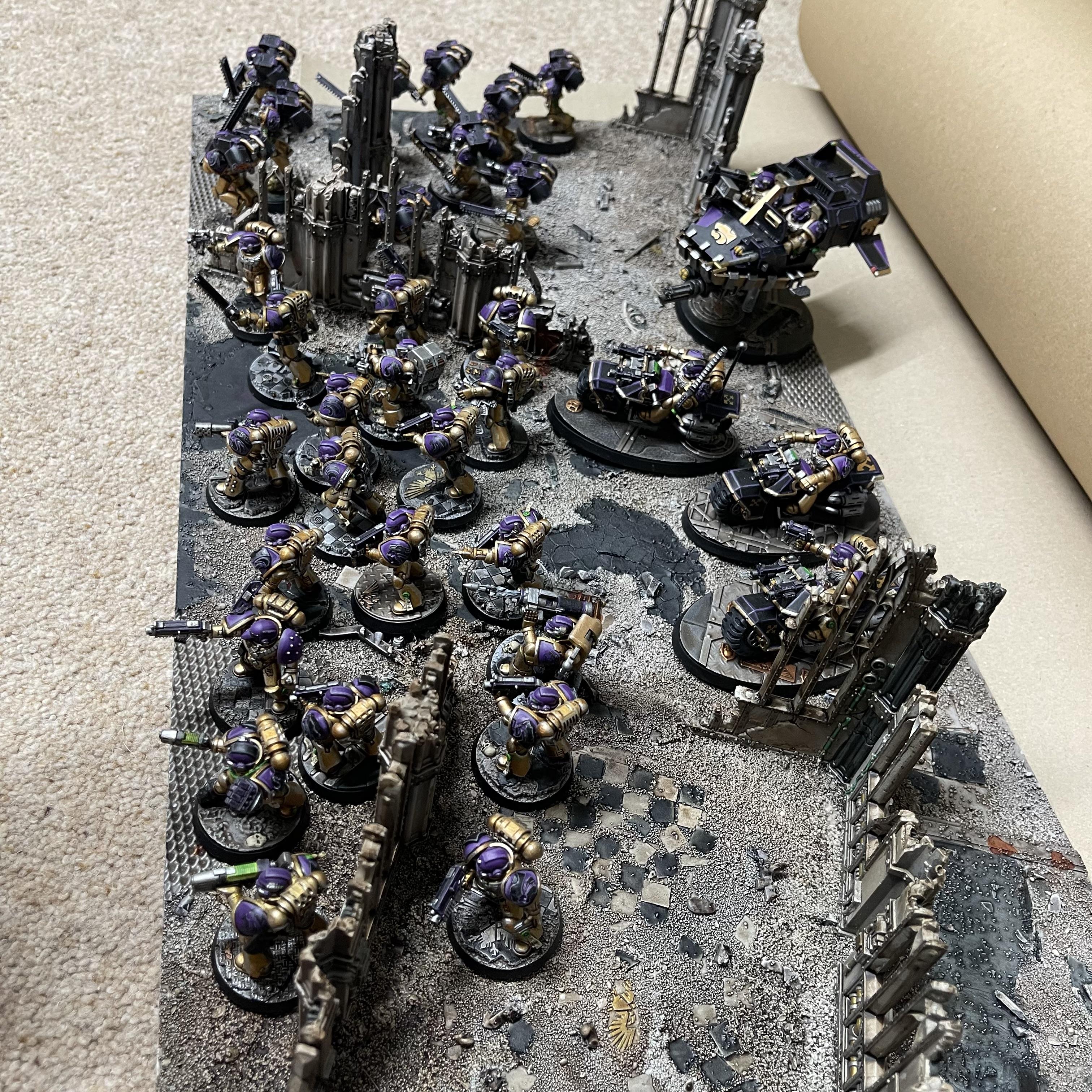 Assault Squad, Bike Squad, Display Board, Land Speeder, Sector Imperialis, Space Marines, Tactical Squad, Void Panthers, Warhammer 40,000