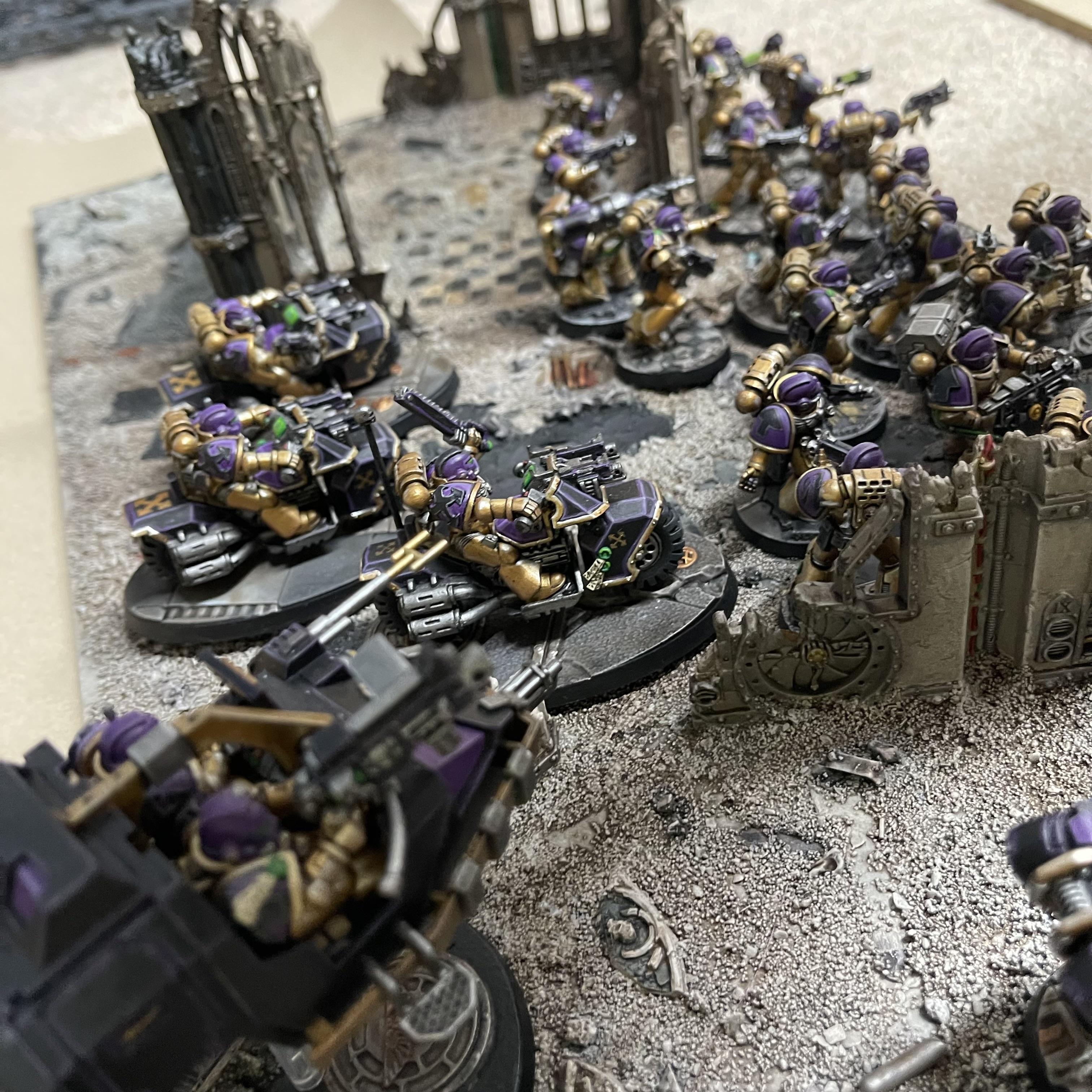 Bike Squad, Display Board, Land Speeder, Sector Imperialis, Space Marines, Tactical Squad, Void Panthers, Warhammer 40,000