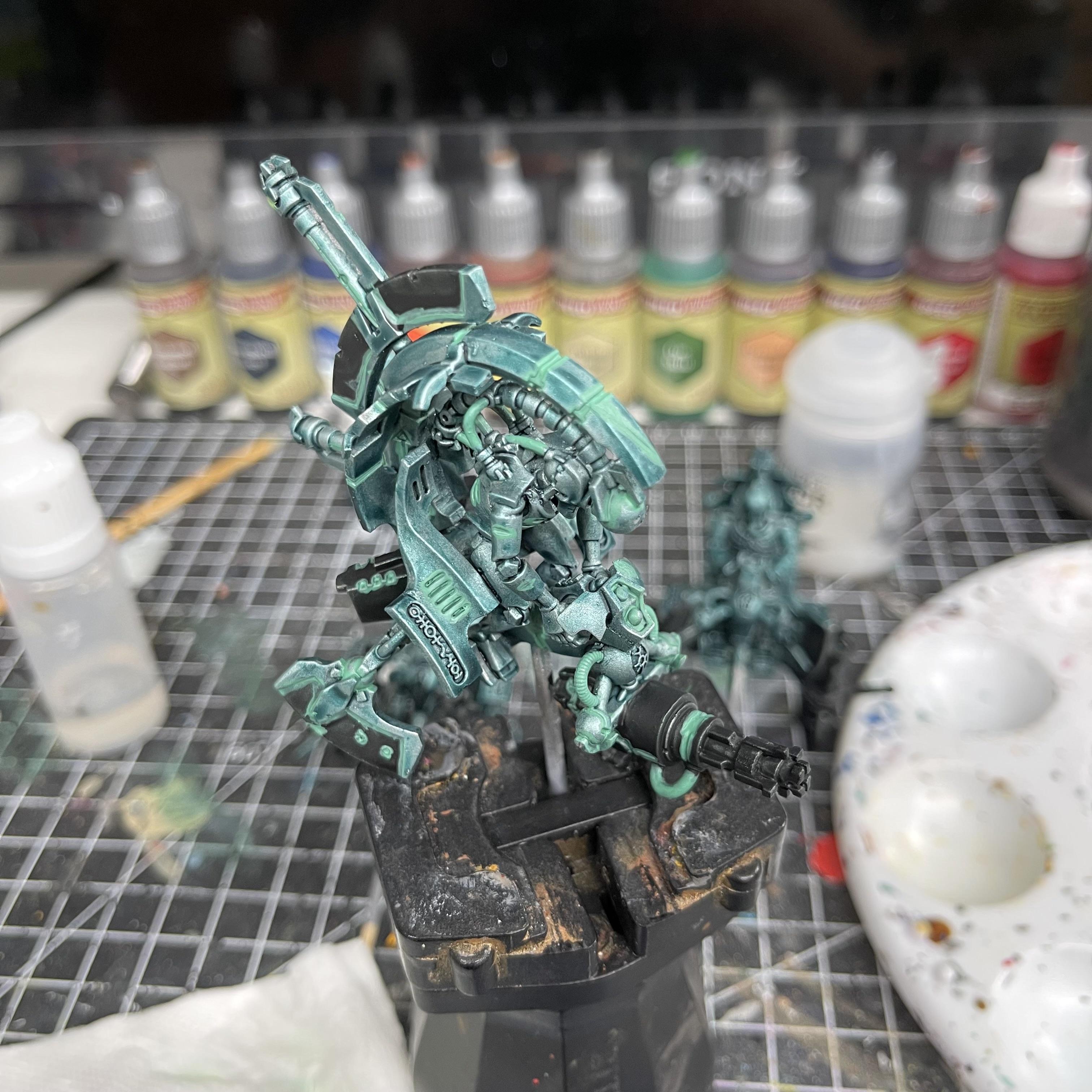 Necrons, Tomb Blades, Warhammer 40,000, Work In Progress