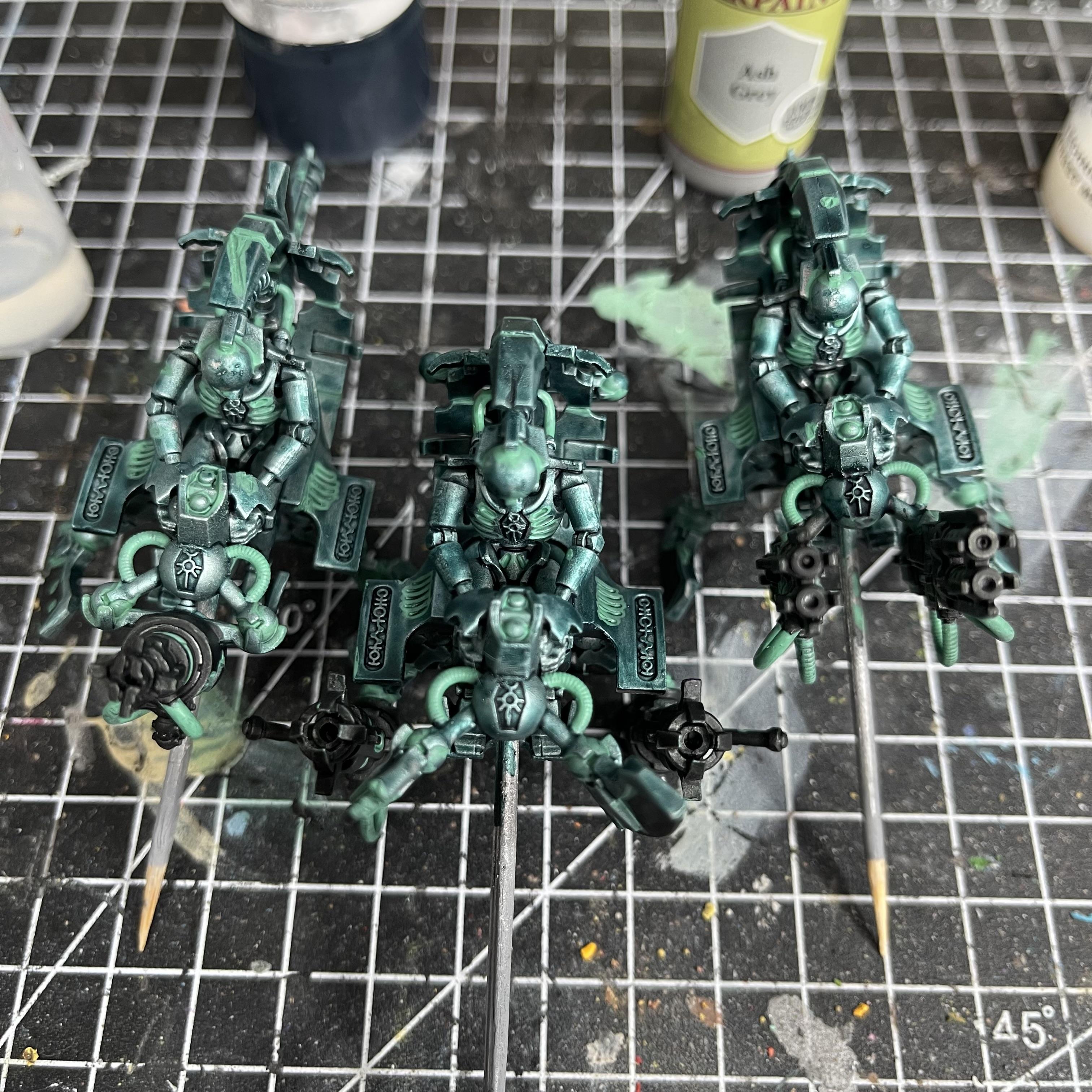Necrons, Tomb Blades, Warhammer 40,000, Work In Progress