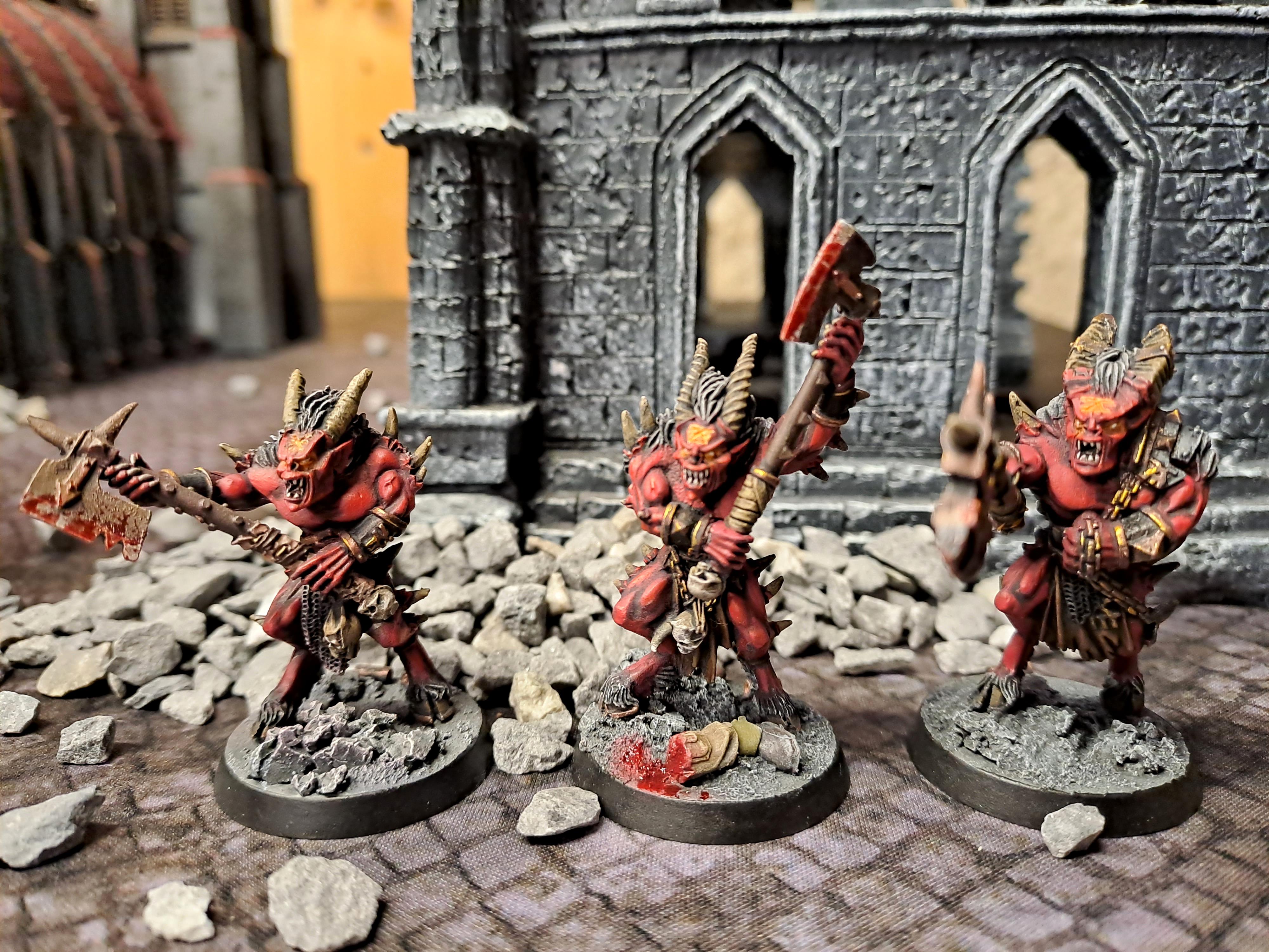 Beastmen, Bloodletters, Bloodthirster, Chaos Daemons, Metal, Oldhammer, Storm Of Chaos, Warhammer 40,000, Warhammer The Old World