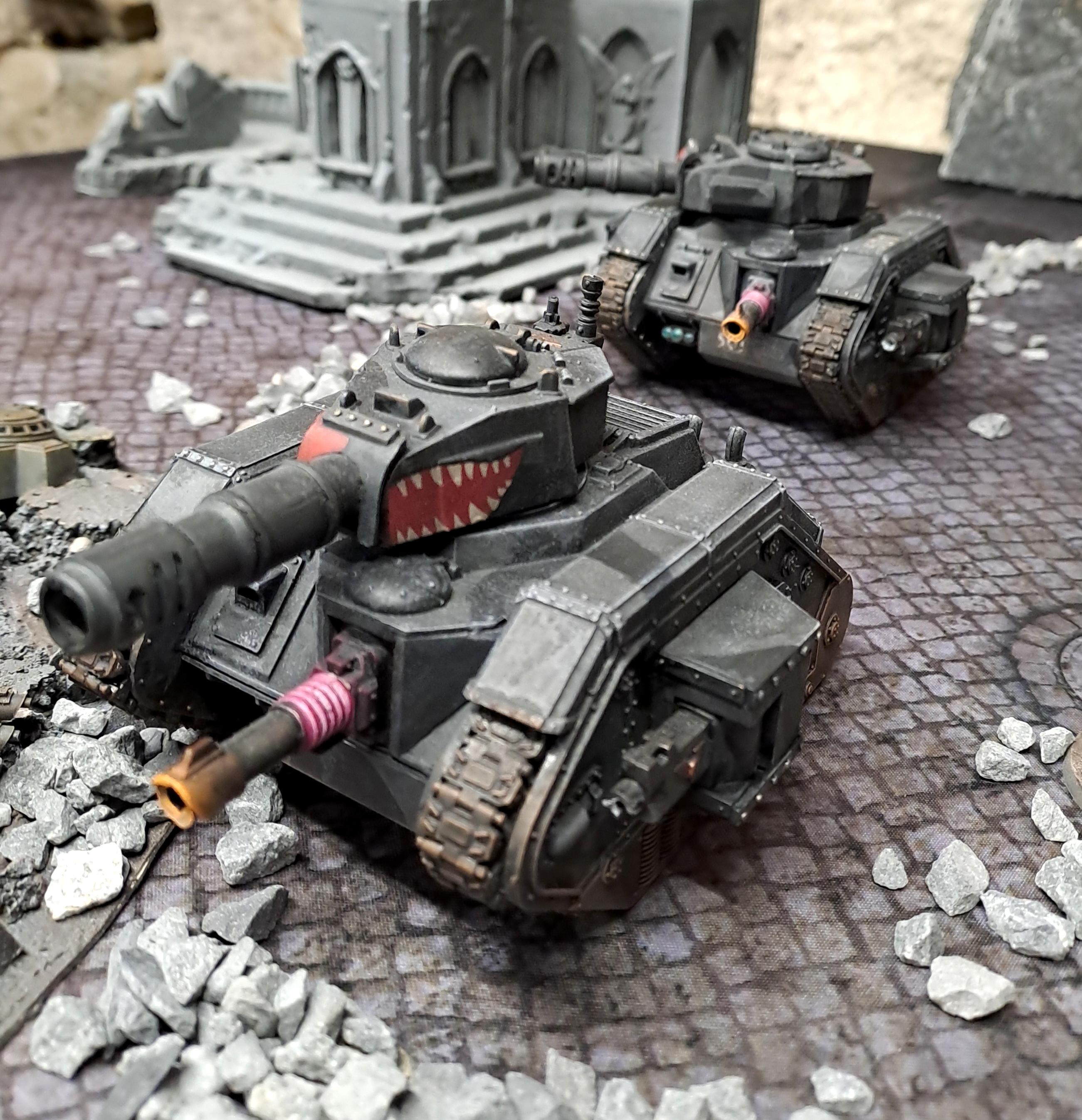 Imperial Guard, Leman Russ, Sharkface Nose Art, Tank, Warhammer 40,000