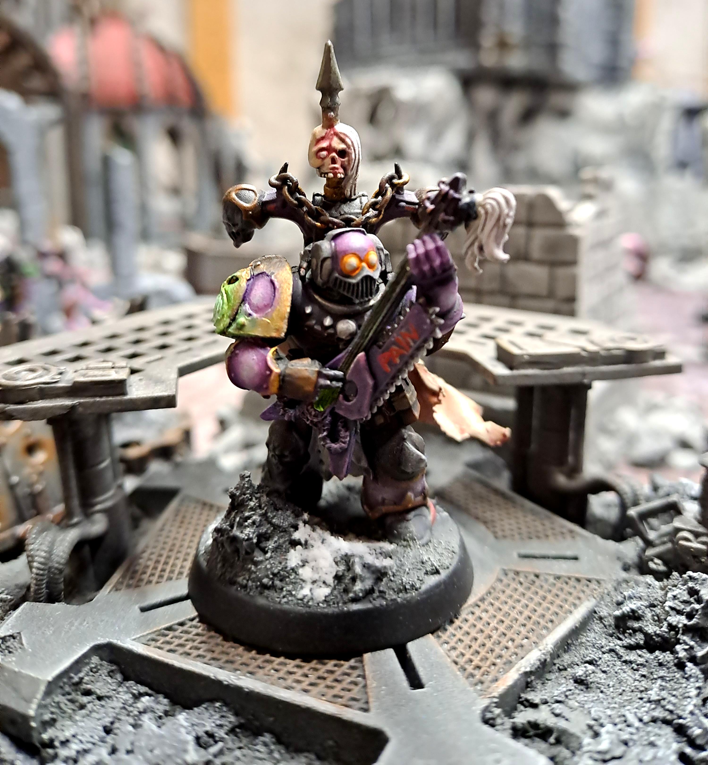 Chainaxe, Chaos, Chaos Space Marines, Emperor's Children, Guitar, Noise Marines, Slaanesh, Warhammer 40,000