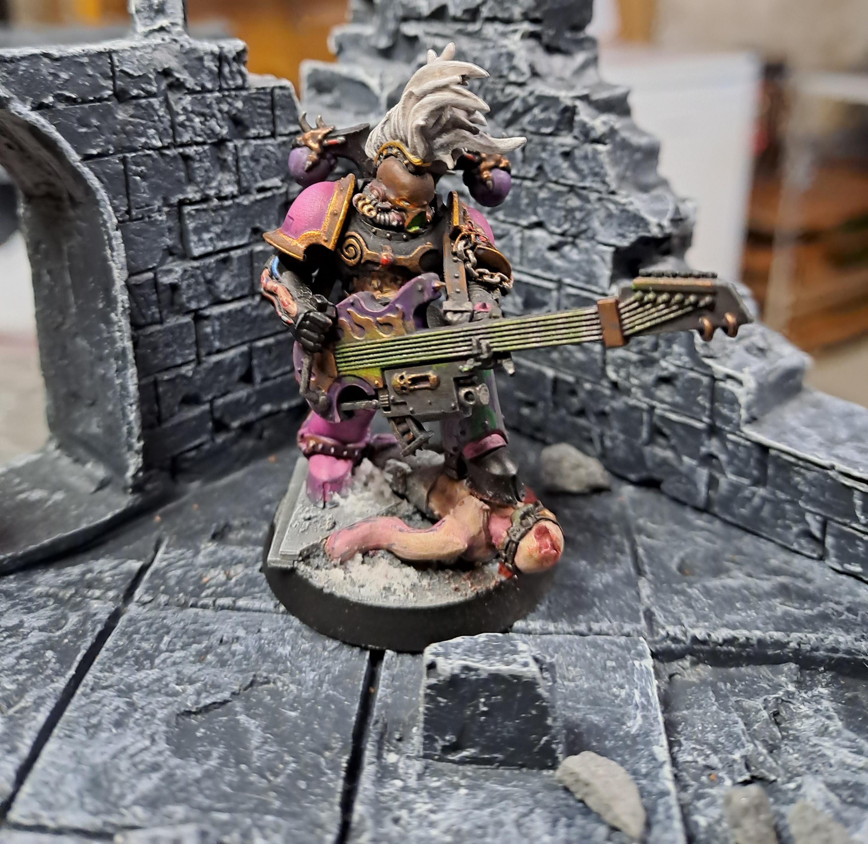 Chaos, Chaos Space Marines, Doof Warrior, Emperor's Children, Guitar, Heavy Metal, Master Blaster, Noise Marines, Slaanesh, Step On Me, Warhammer 40,000