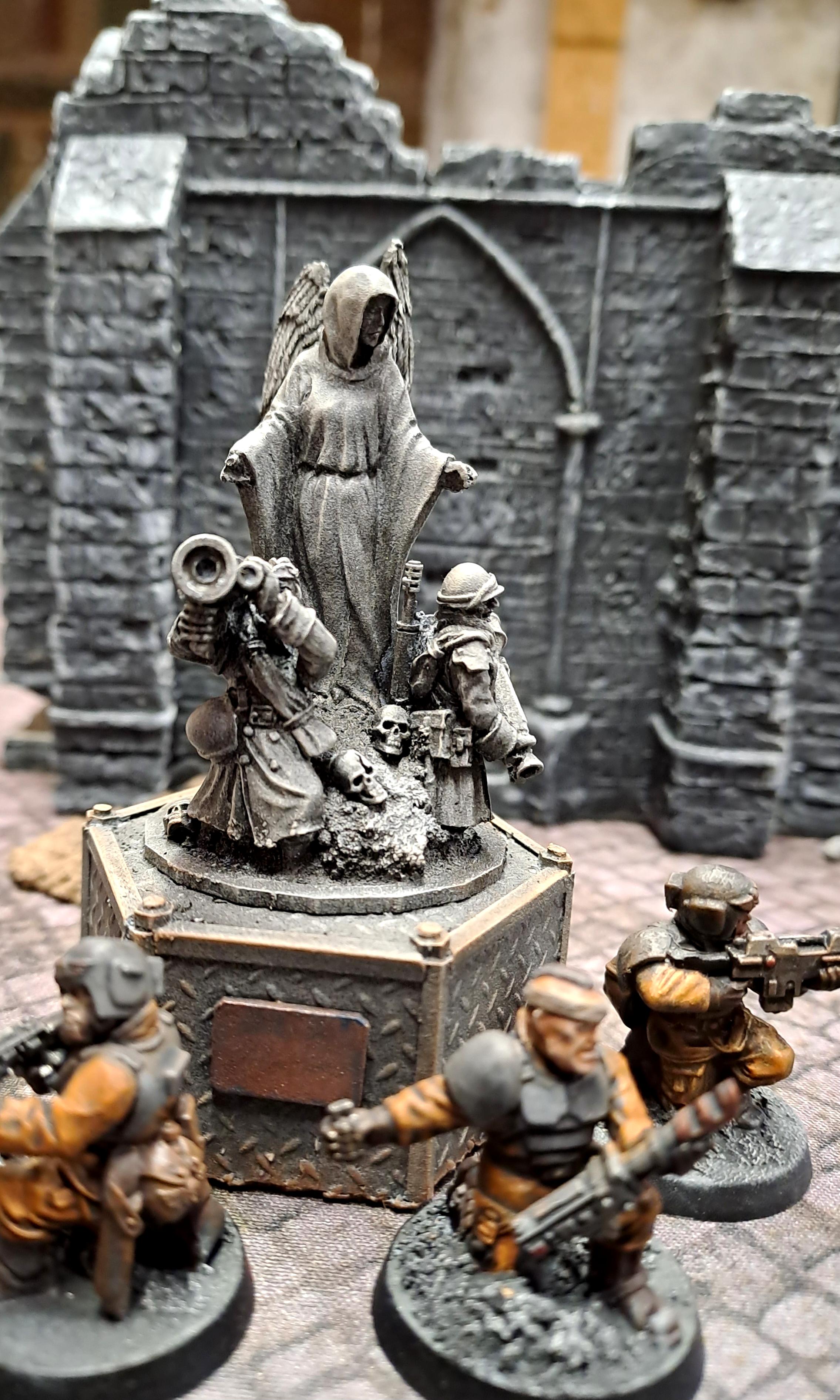 Angel, Fountain, Imperial Guard, Inquisition, Ordo Hereticus, Penal Legion, Rpg, Statue, Terrain, Warhammer 40,000