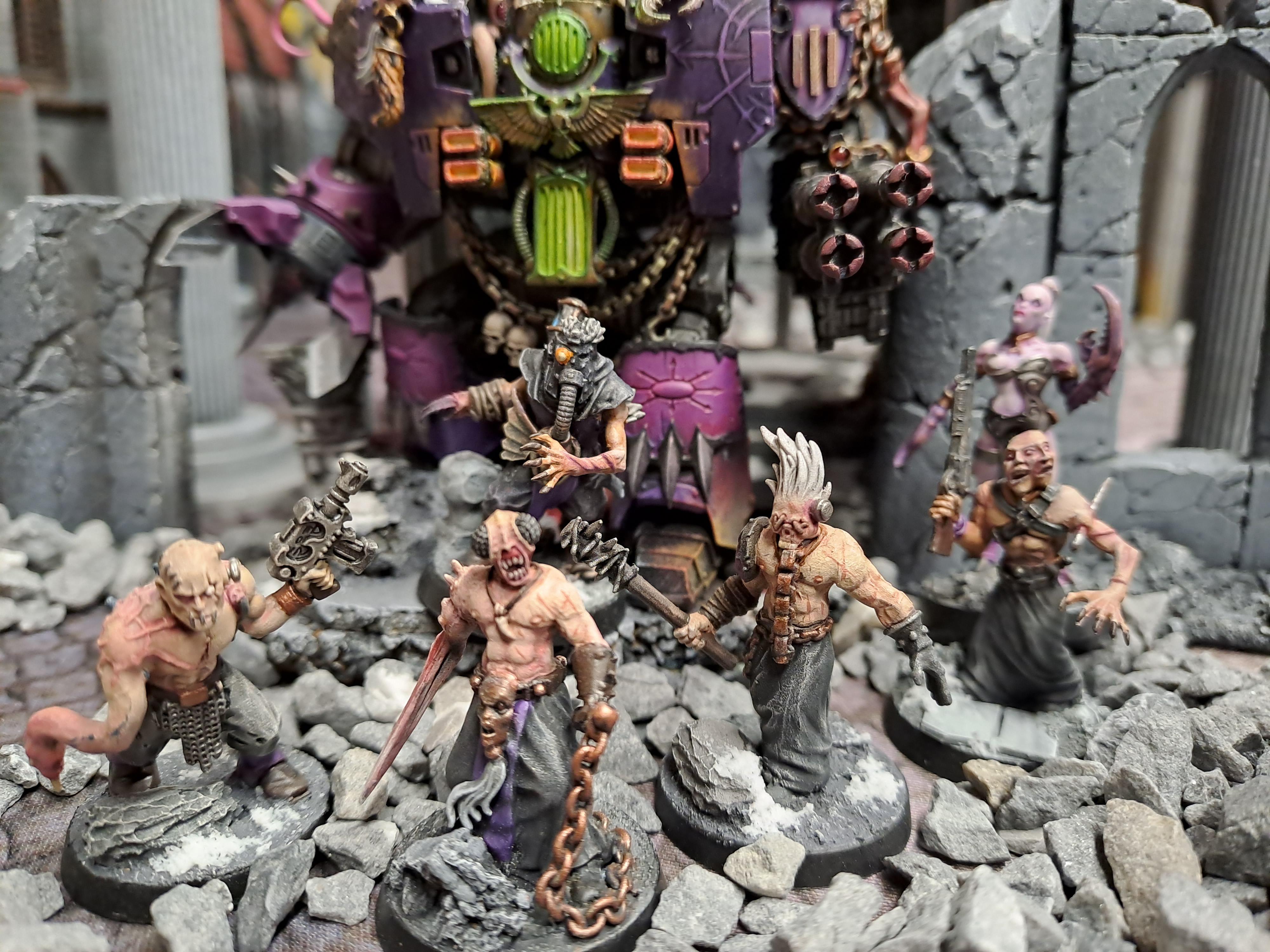 Chaos, Chaos Cultists, Chaos Space Marines, Chaos Spawn, Cursed Cultists, Daemonettes, Dreadnought For Scale, Hellraiser, Mutant, Posessed, Slaanesh, Warhammer 40,000