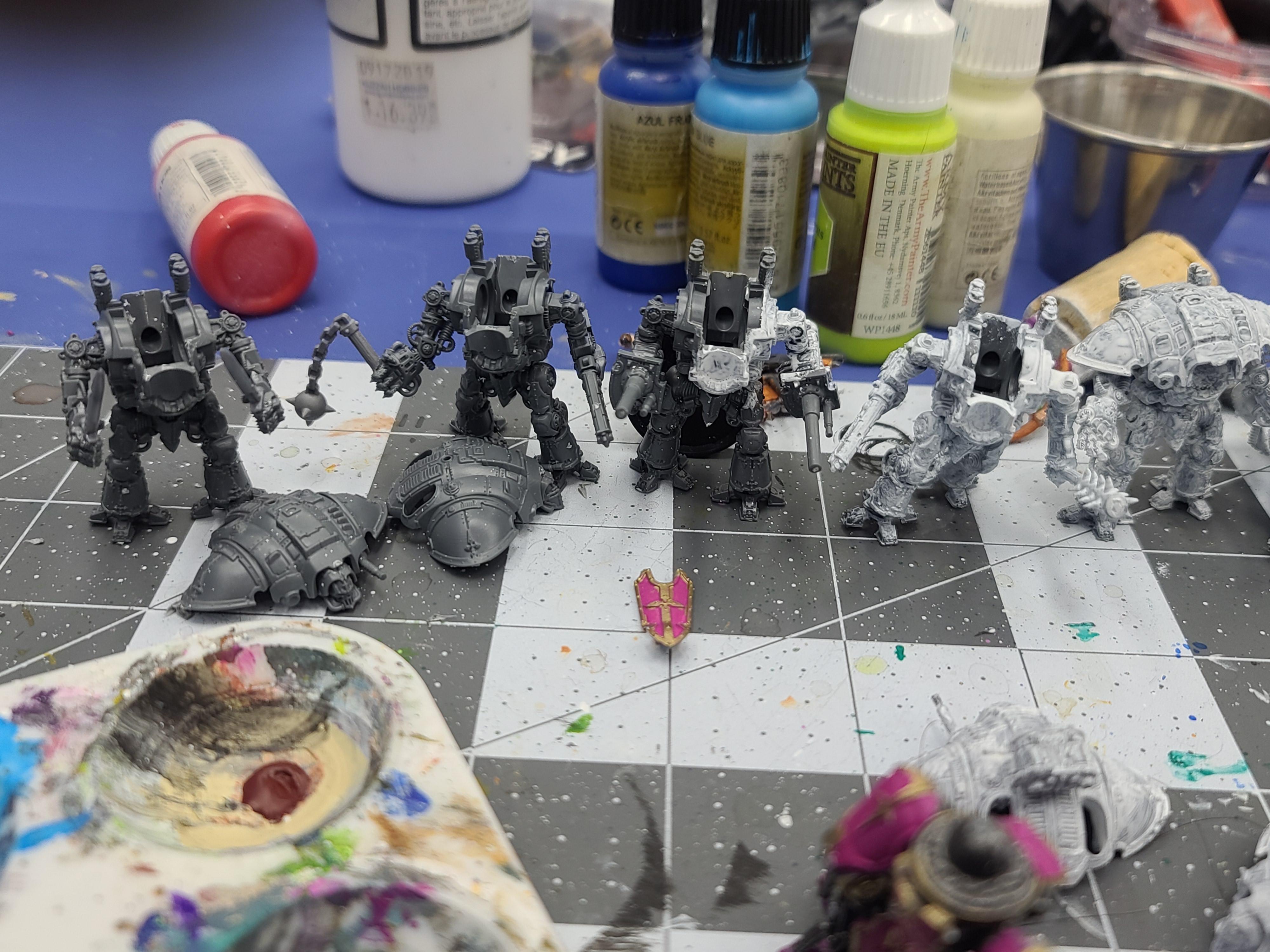 6mm, Adeptus Titanicus, Games Workshop, Knights, Questoris