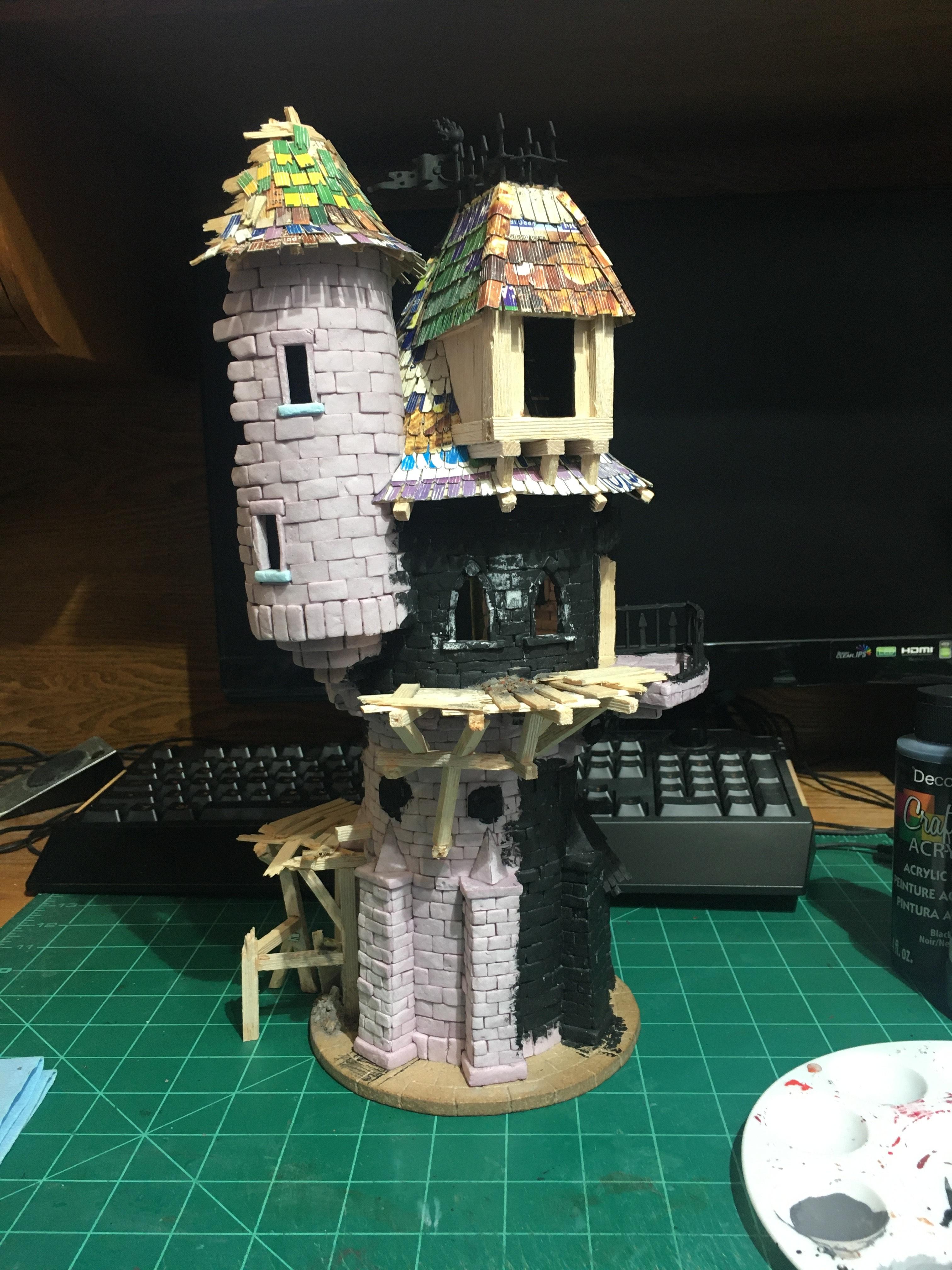 Mordheim, Scratch Build, The Empire, Tower, Warhammer Fantasy, Work In Progress