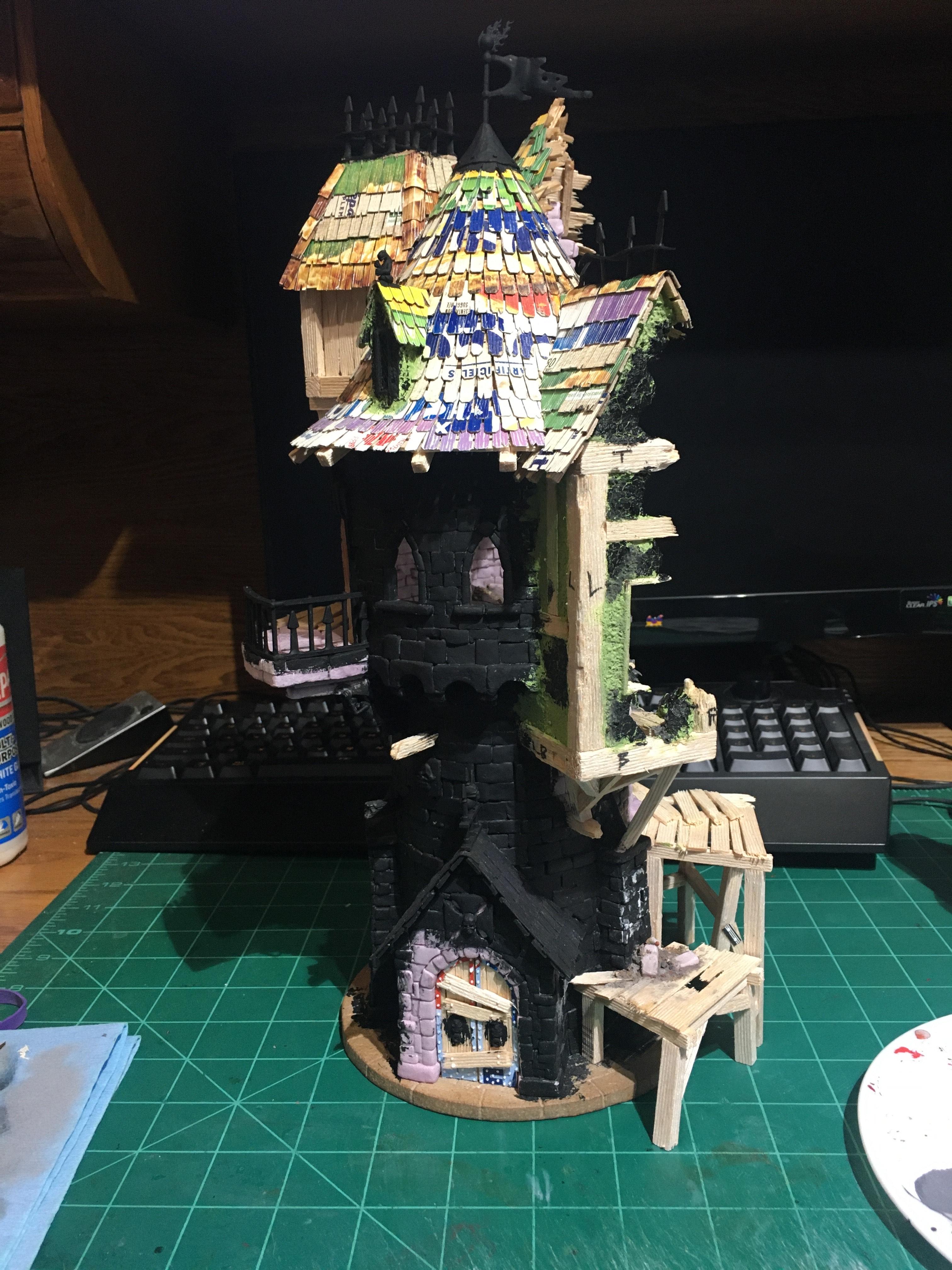 Mordheim, Scratch Build, The Empire, Tower, Warhammer Fantasy, Work In Progress