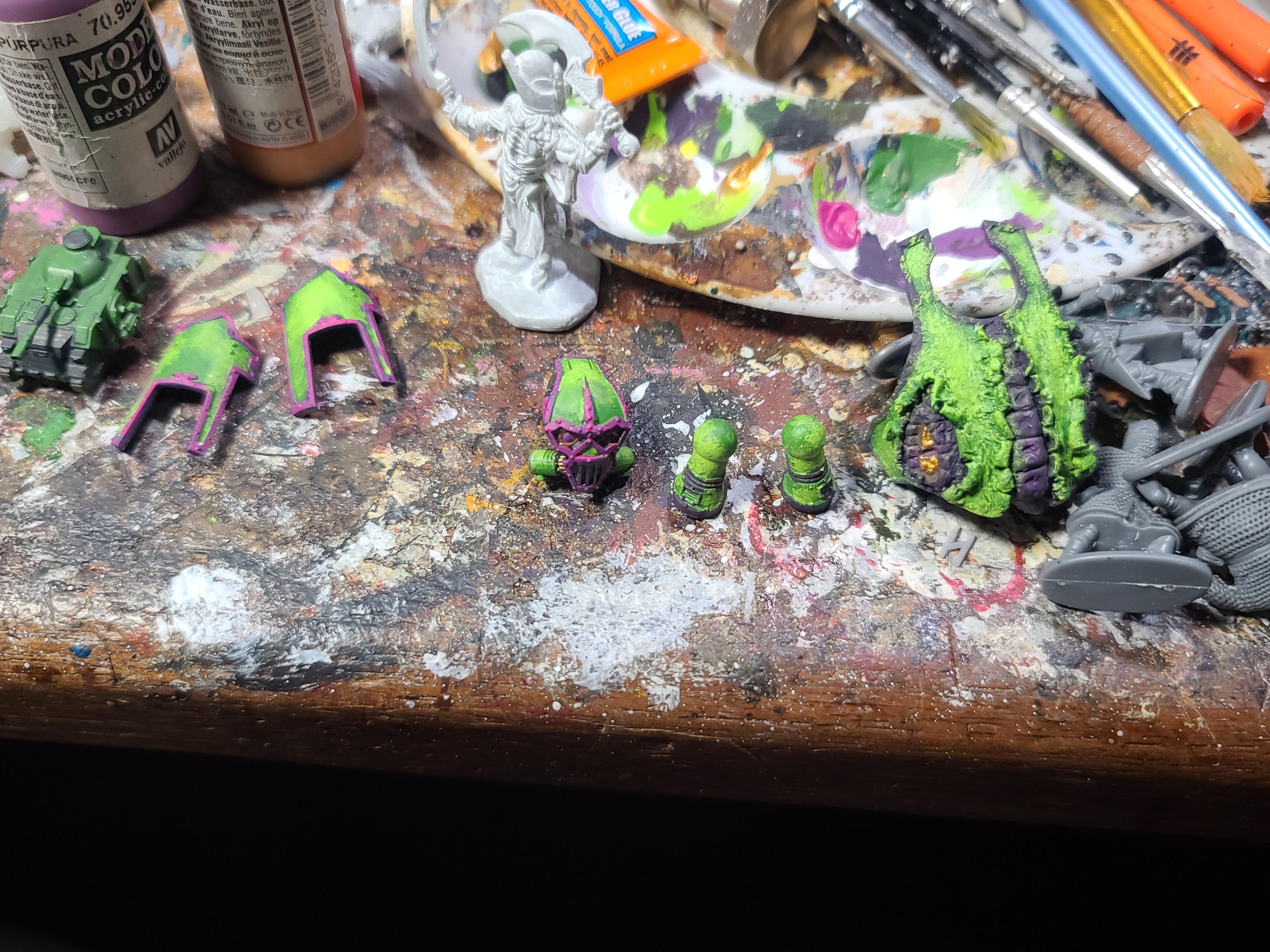 6mm, Adeptus Titanicus, Bones, Conversion, Games Workshop, Mummy, Reaper Miniatures, Reaver, Sculpting, Skeletons, Titan, Undead