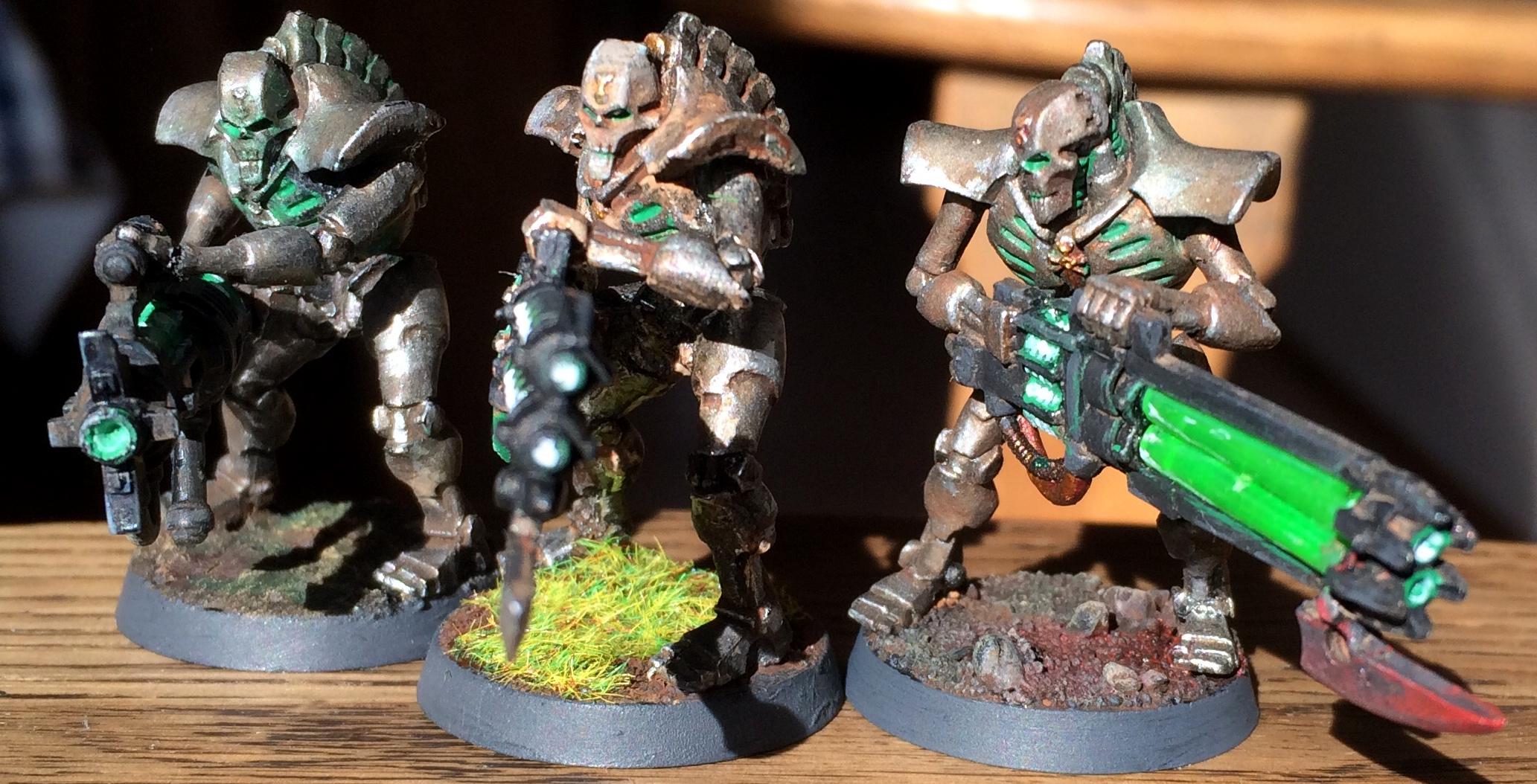 Conversion, Gaukler, Lord, Metallic, Necrons, Scratch Build, Skeletons, Undead, Warriors
