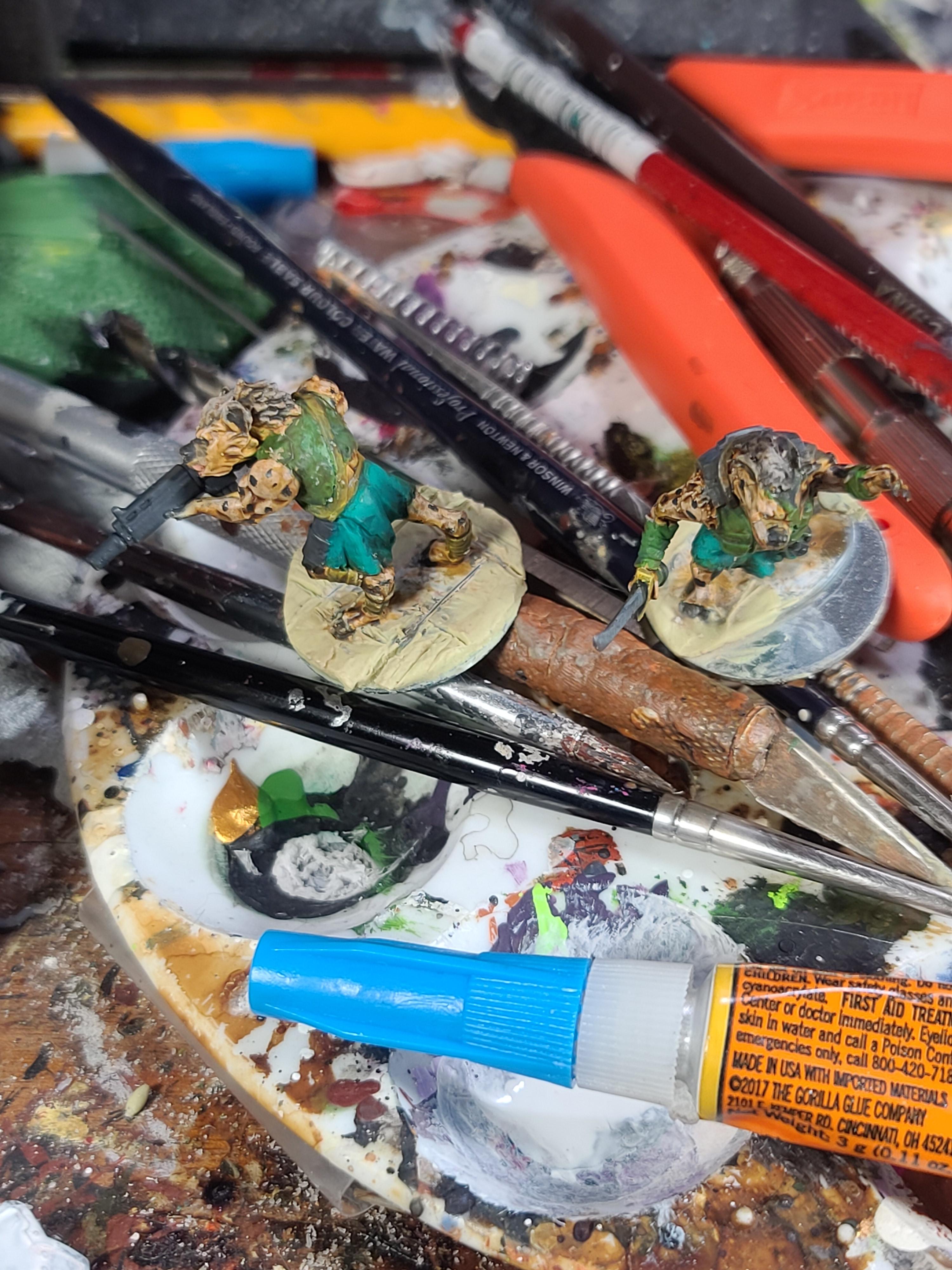 Frostgrave, Gnolls, Kitbash, Milliput, Spacenam, Wargames Atlantic