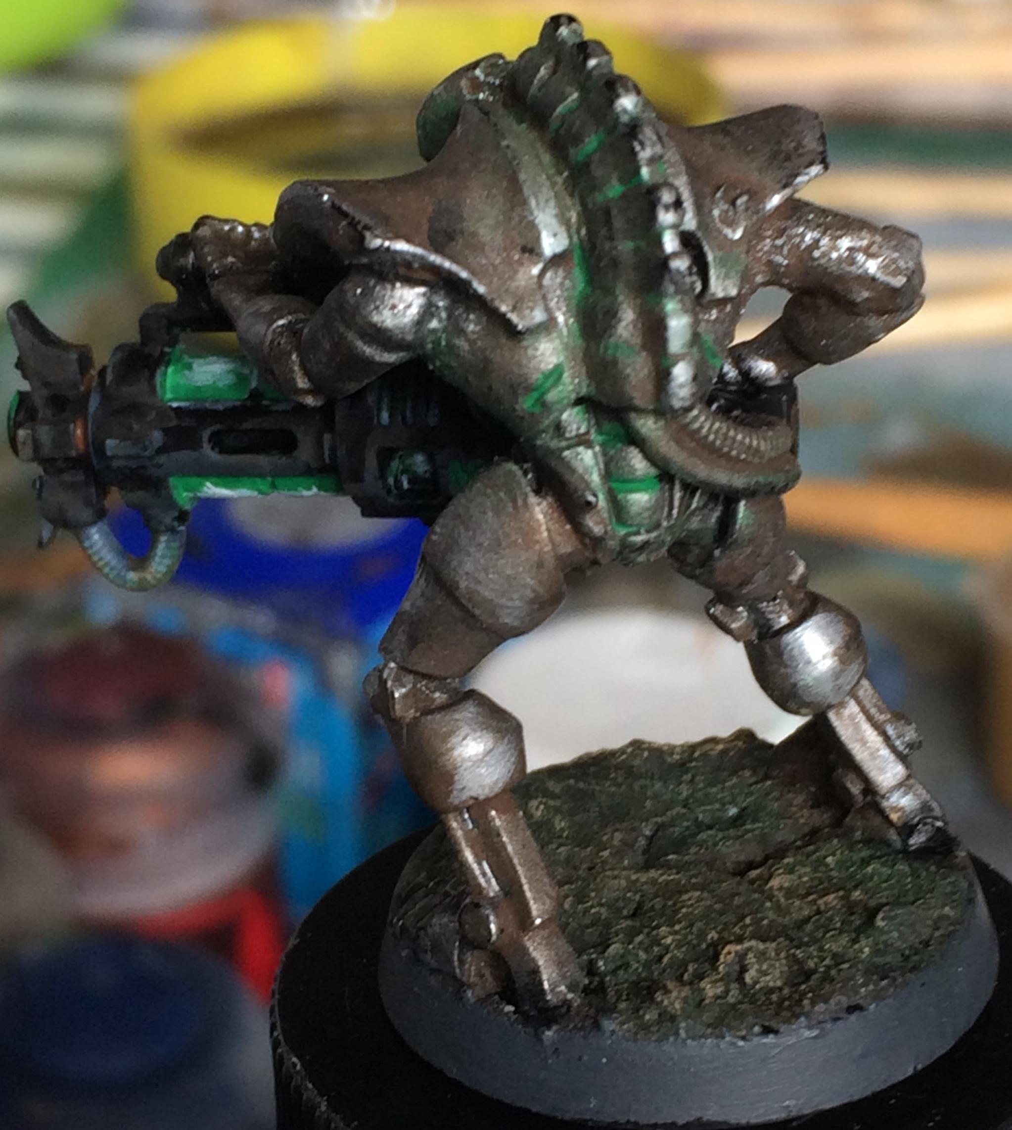 Conversion, Gaukler, Lord, Metallic, Necrons, Scratch Build, Skeletons, Undead, Warriors