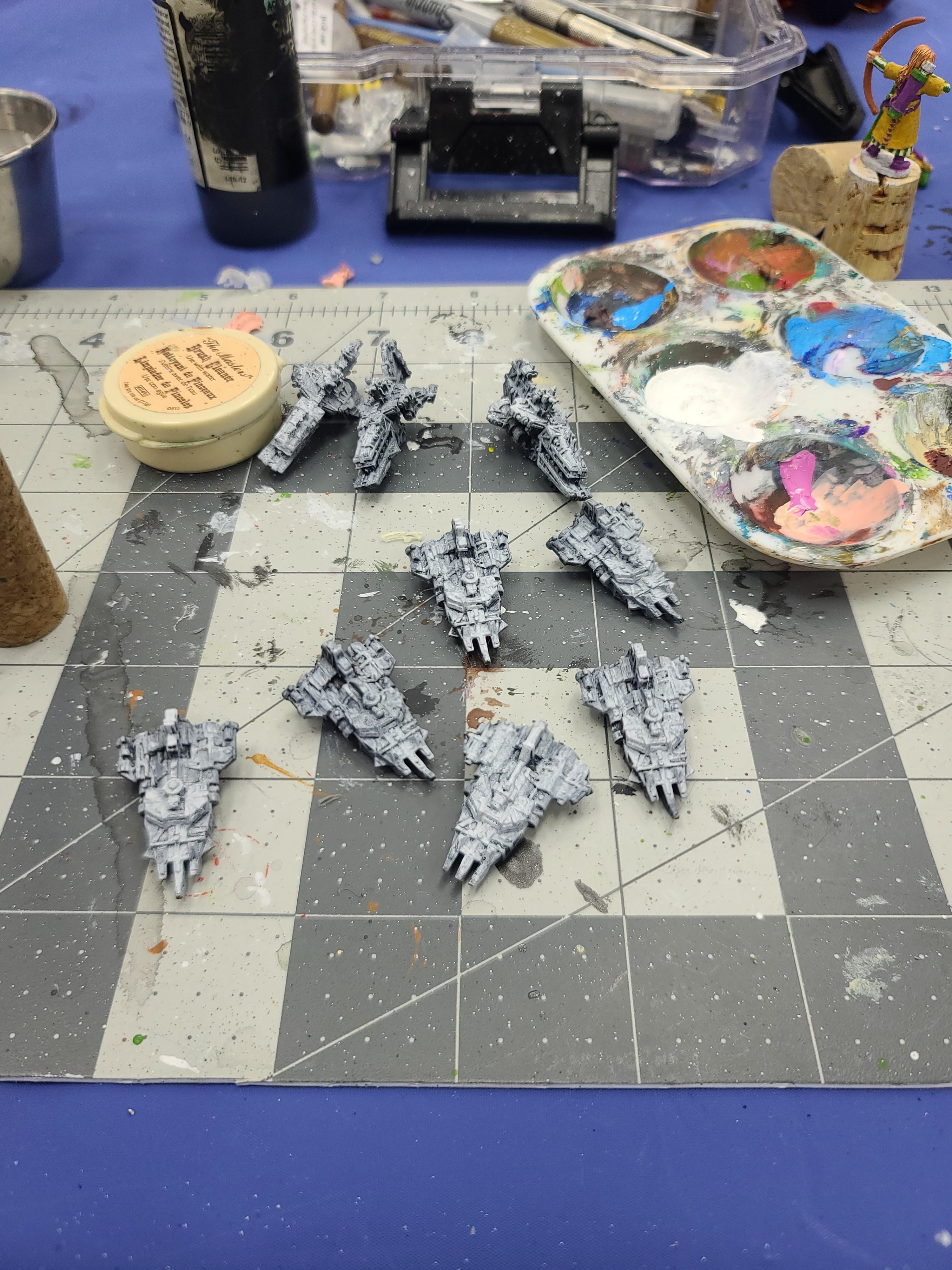 Battlefleet Gothic, Brute Ram Ship, Escorts, Games Workshop, Onslaught Assault Ship, Orks