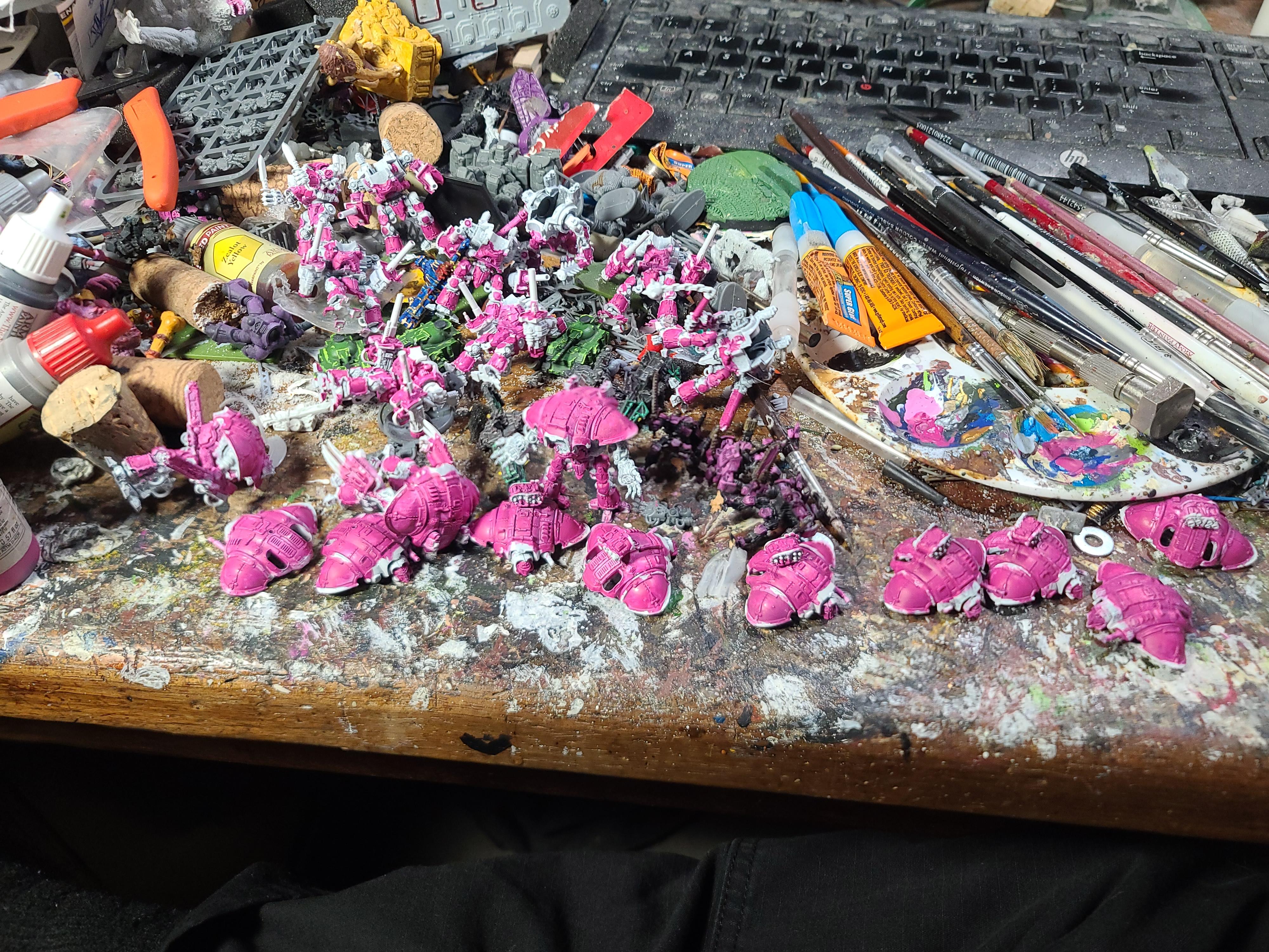 6mm, Adeptus Titanicus, Games Workshop, Kitbash, Knights, Questoris
