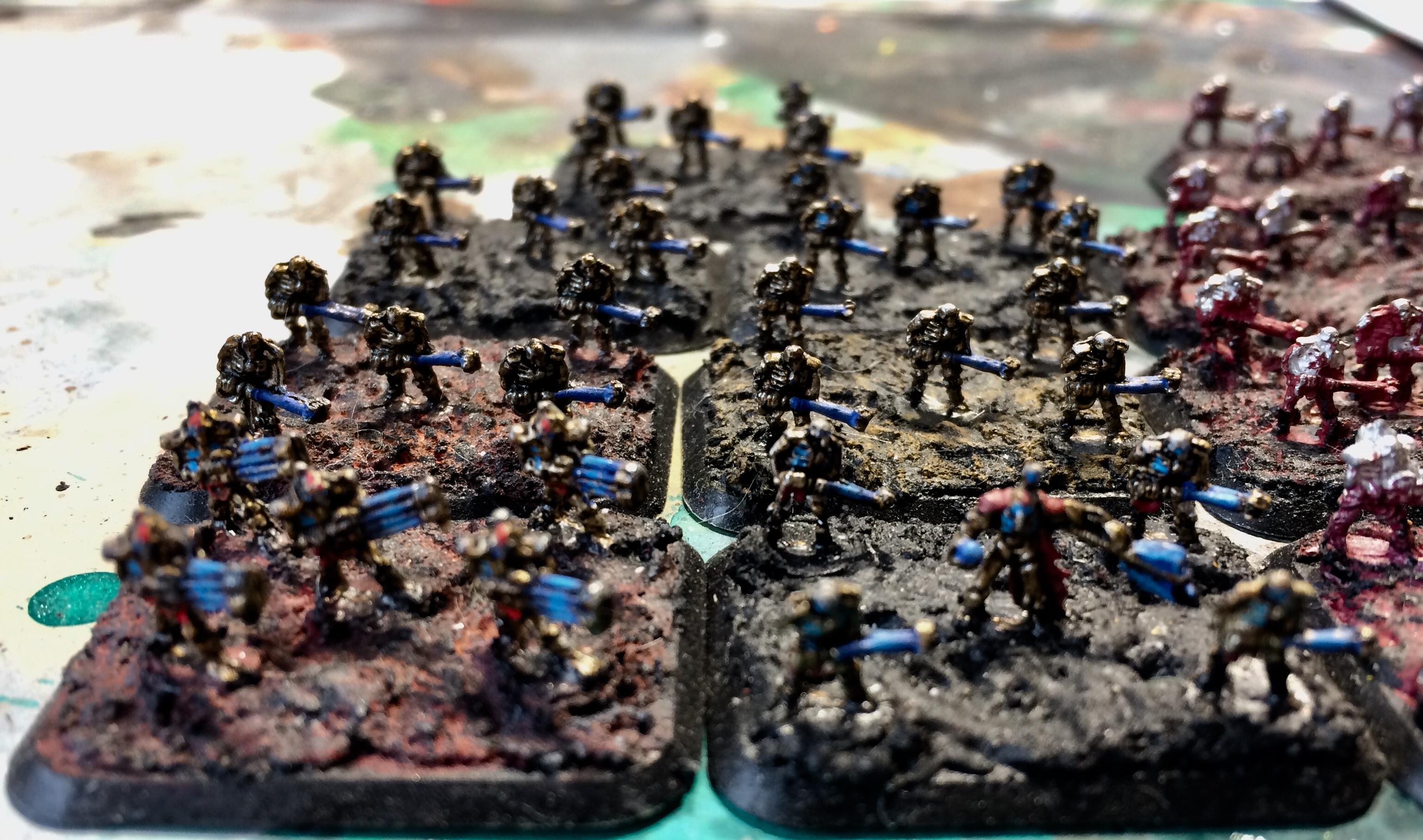 Conversion, Gaukler, Lord, Metallic, Necrons, Scratch Build, Skeletons, Undead, Warriors