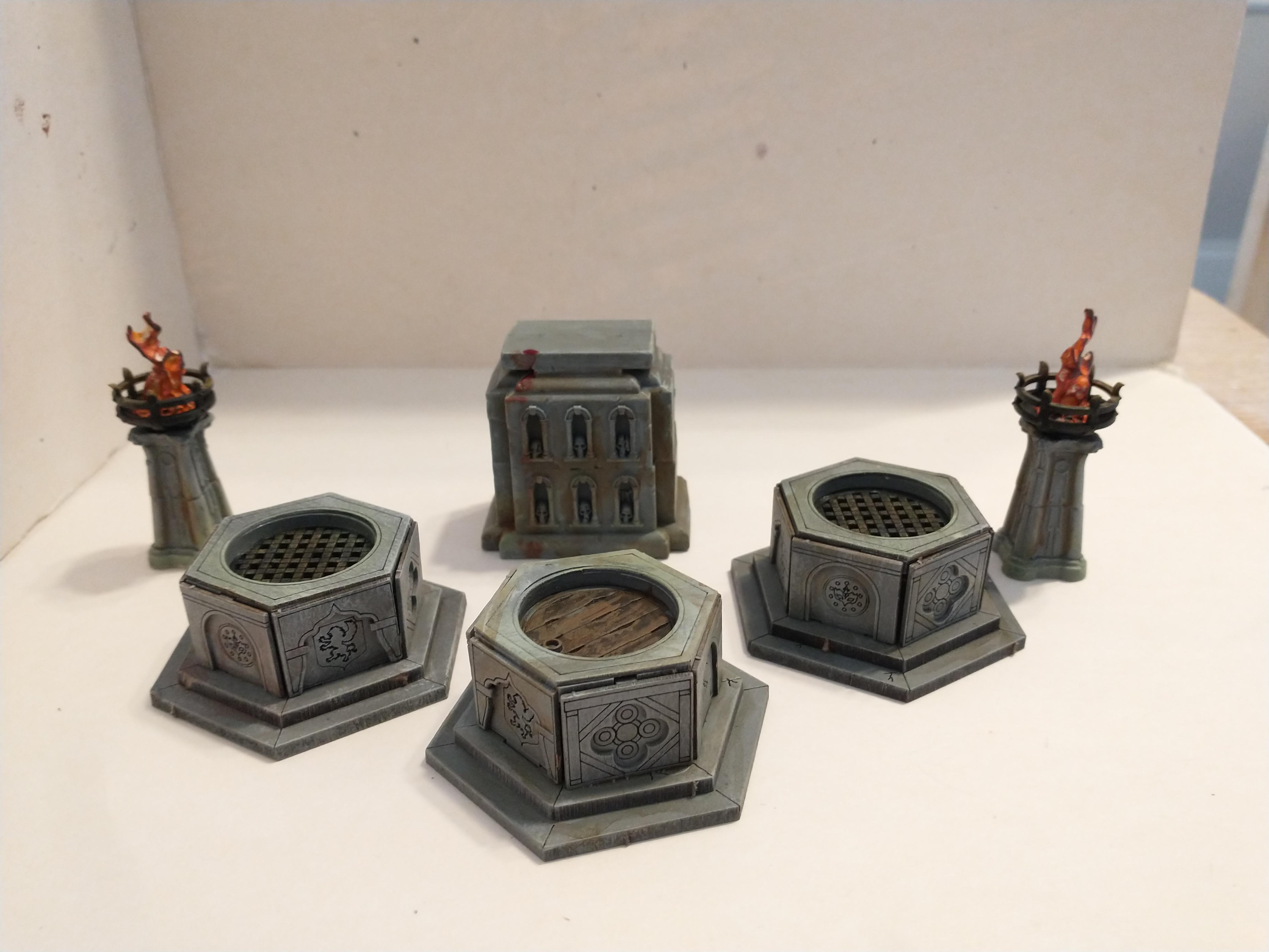 Venetian fountains and braziers 