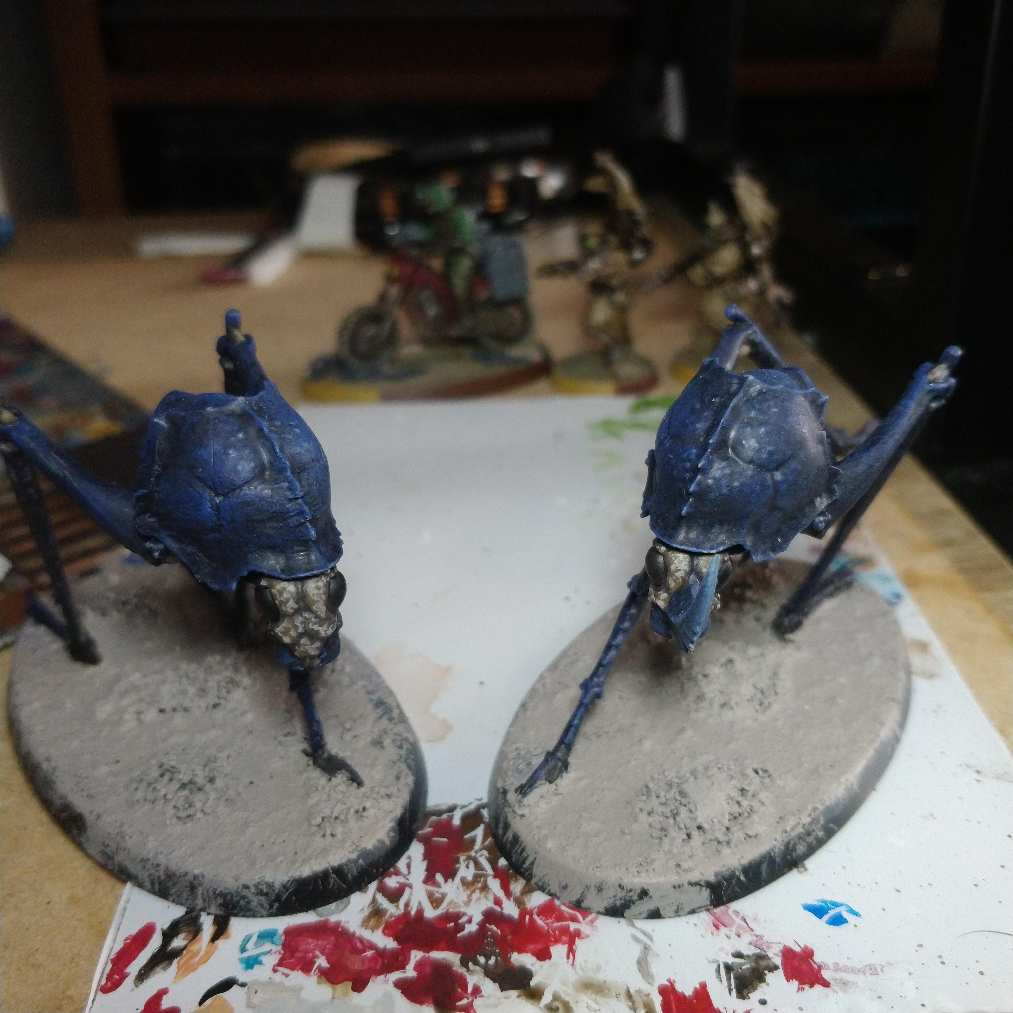 Ash Wastes, Ash Wastes Nomads, Blue, Bug Riders, Helamite