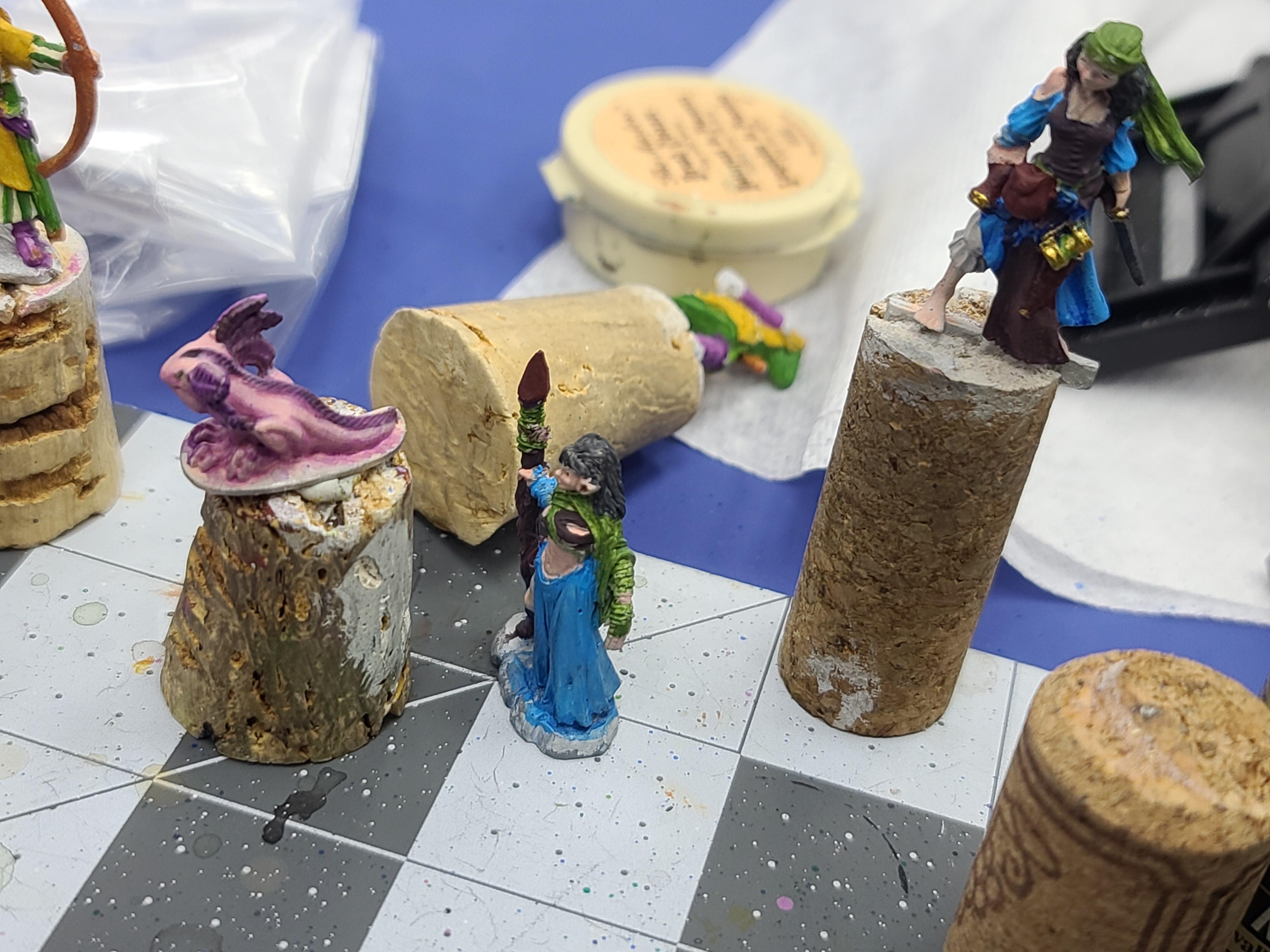 Adventurers, Axotl, Druid, Dungeons And Dragons, Reaper Miniatures, Rogue