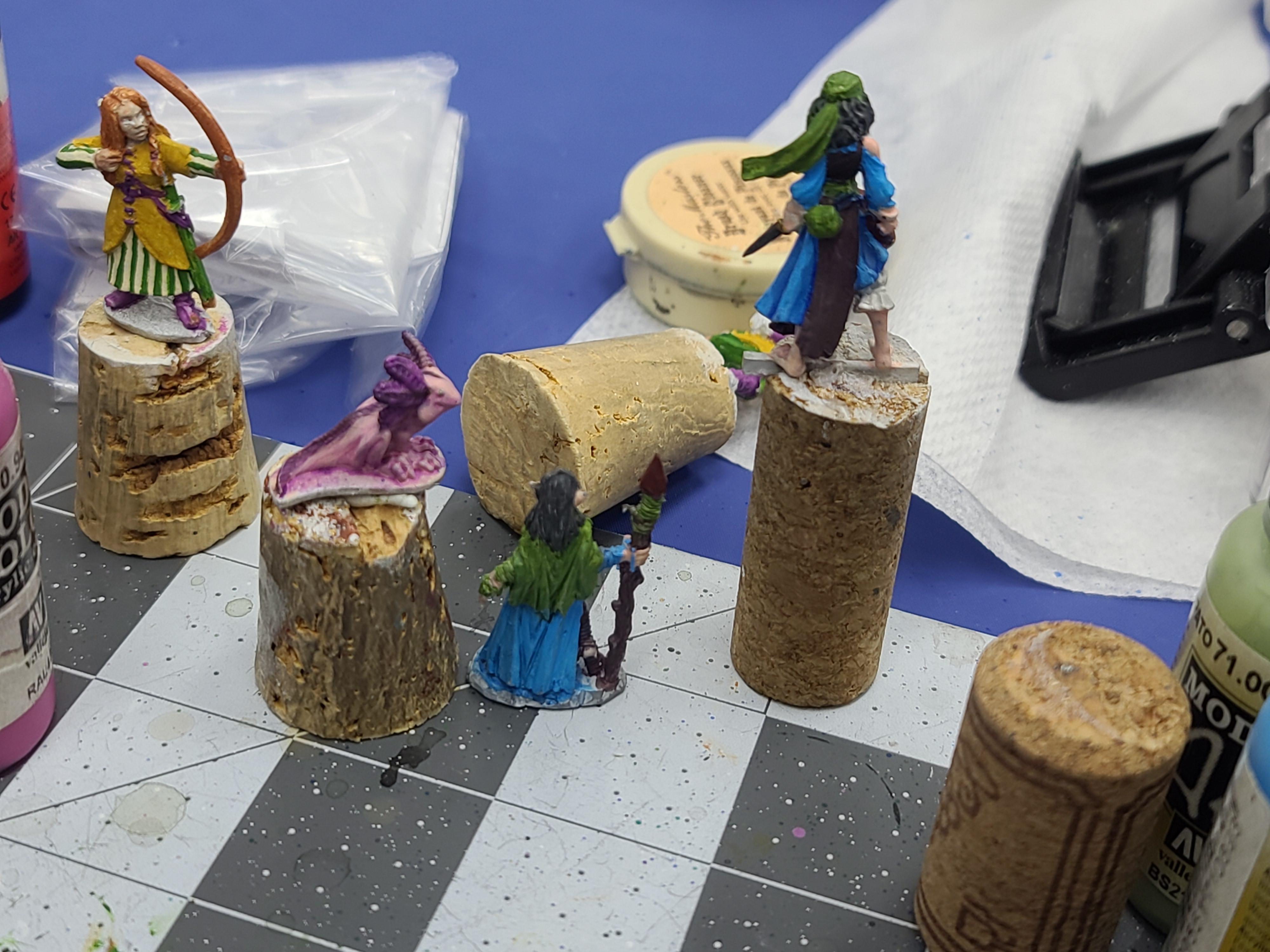 Adventurers, Axotl, Druid, Dungeons And Dragons, Reaper Miniatures, Rogue