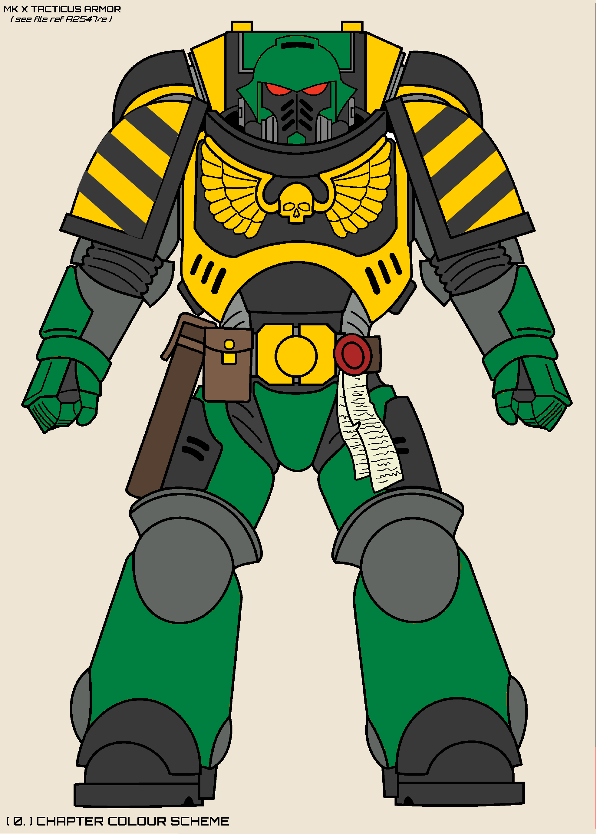 V2 - colder green, both legs green