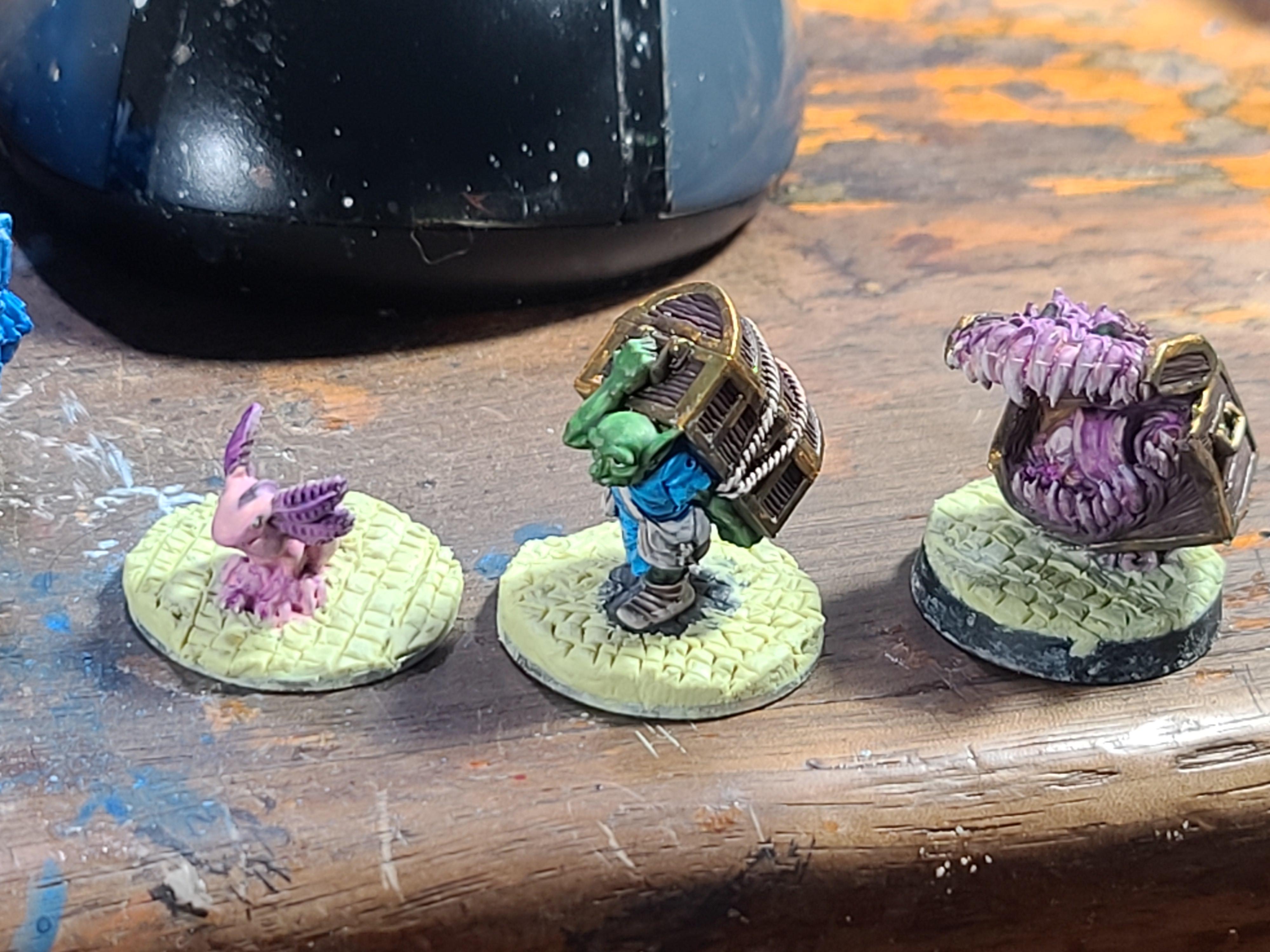 Axohotl, Dungeons And Dragons, Goblins, Mimic, Porter, Reaper Miniatures
