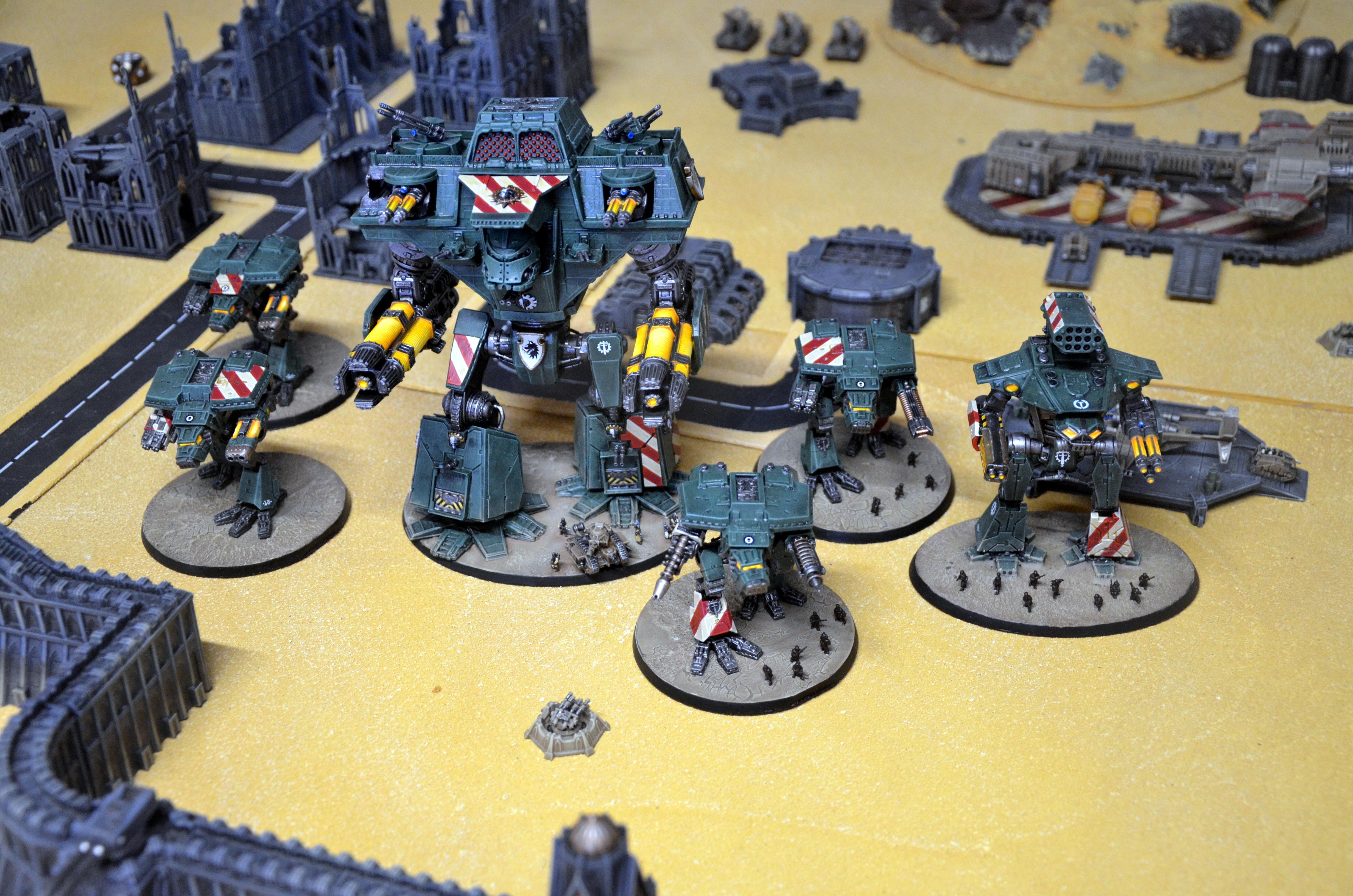 Adeptus Titanicus, Lucius, Reaver, Titan, Warhammer 40,000, Warhound, Warmaster