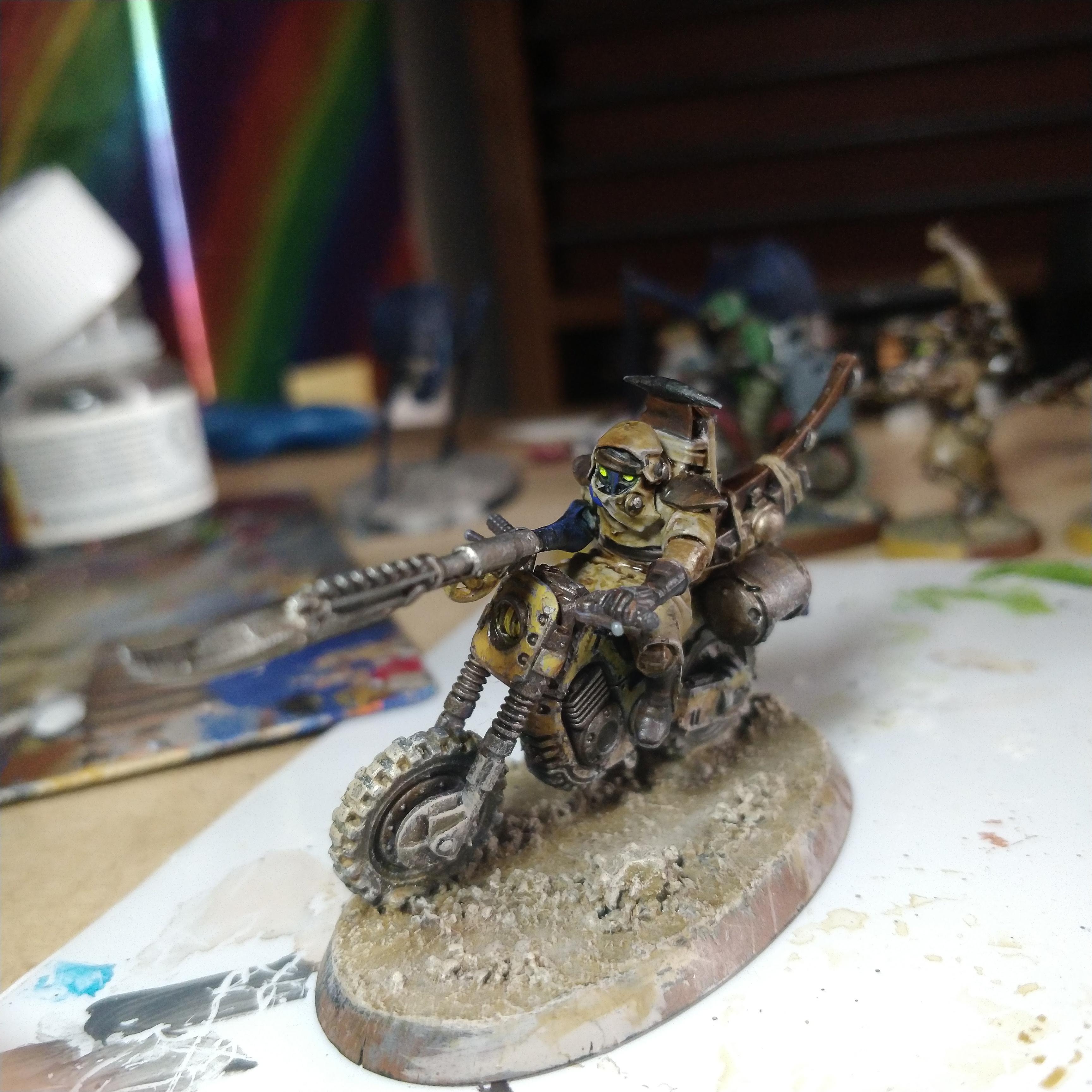 Ash Wastes, Ash Wastes Nomad, Dirt Bike, N17, Necromunda, Nomad