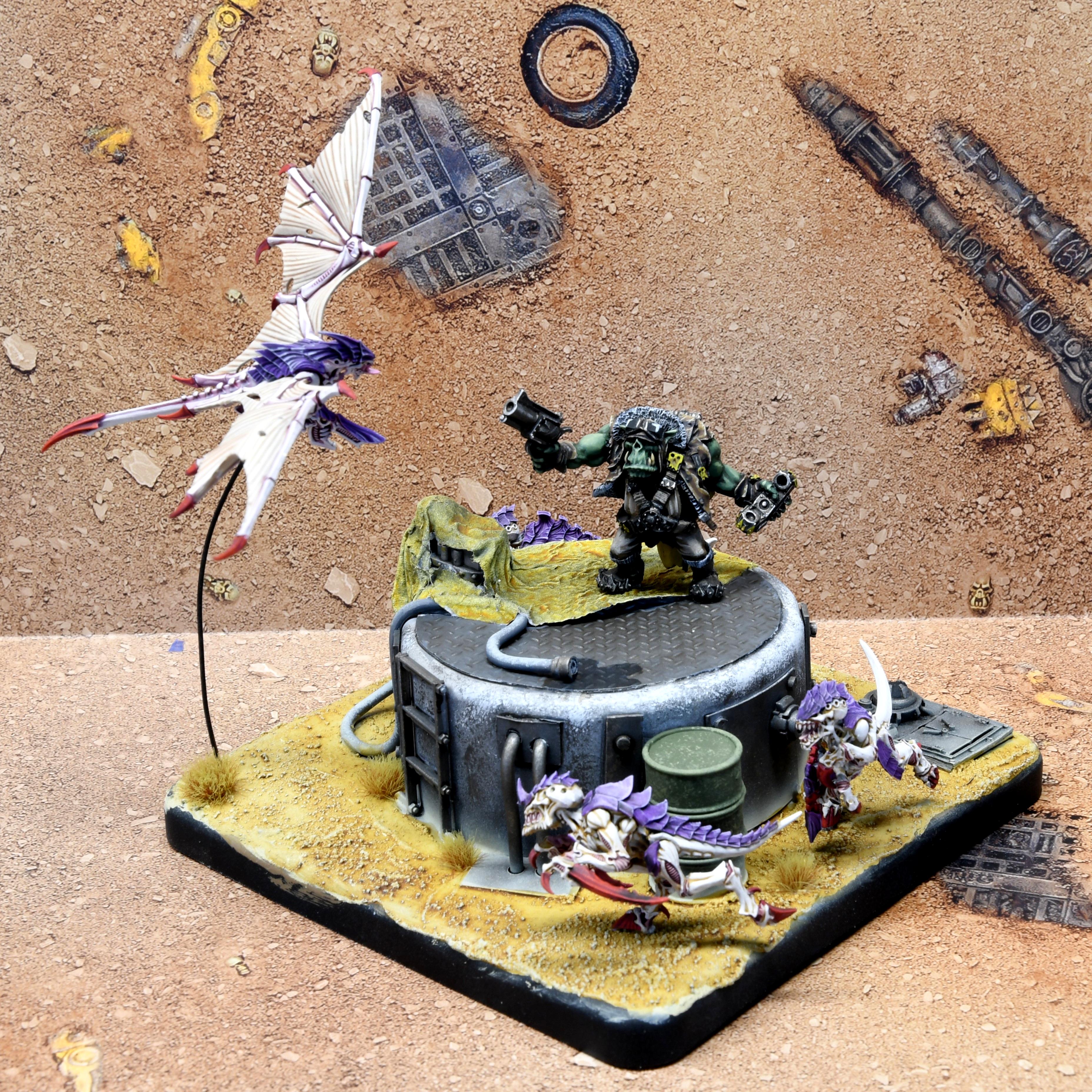 Bad Moons, Diorama, Orks, Tyranids