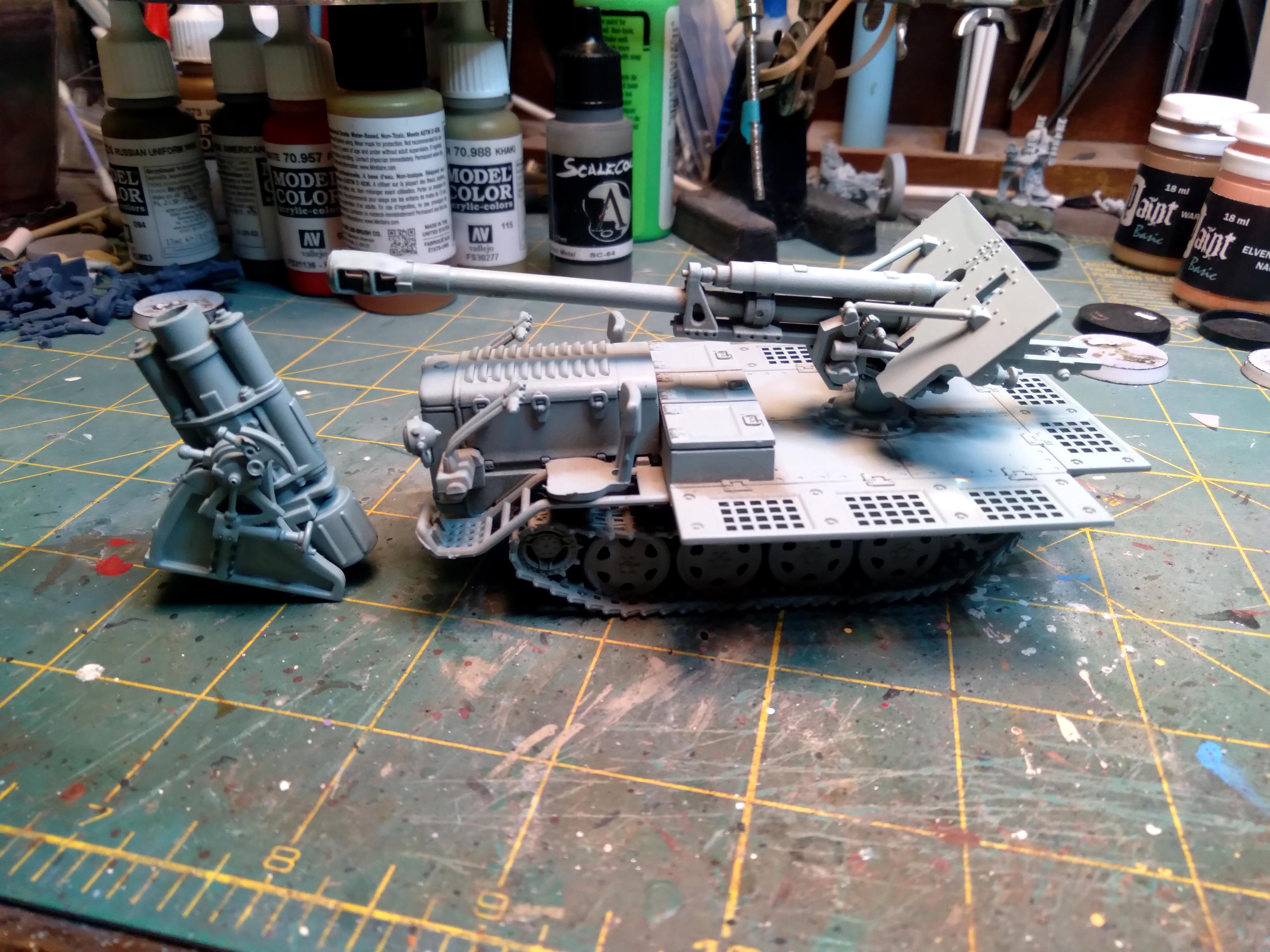 Artillery, Gun, Leopard, Propelled, Self, Snow, Spg