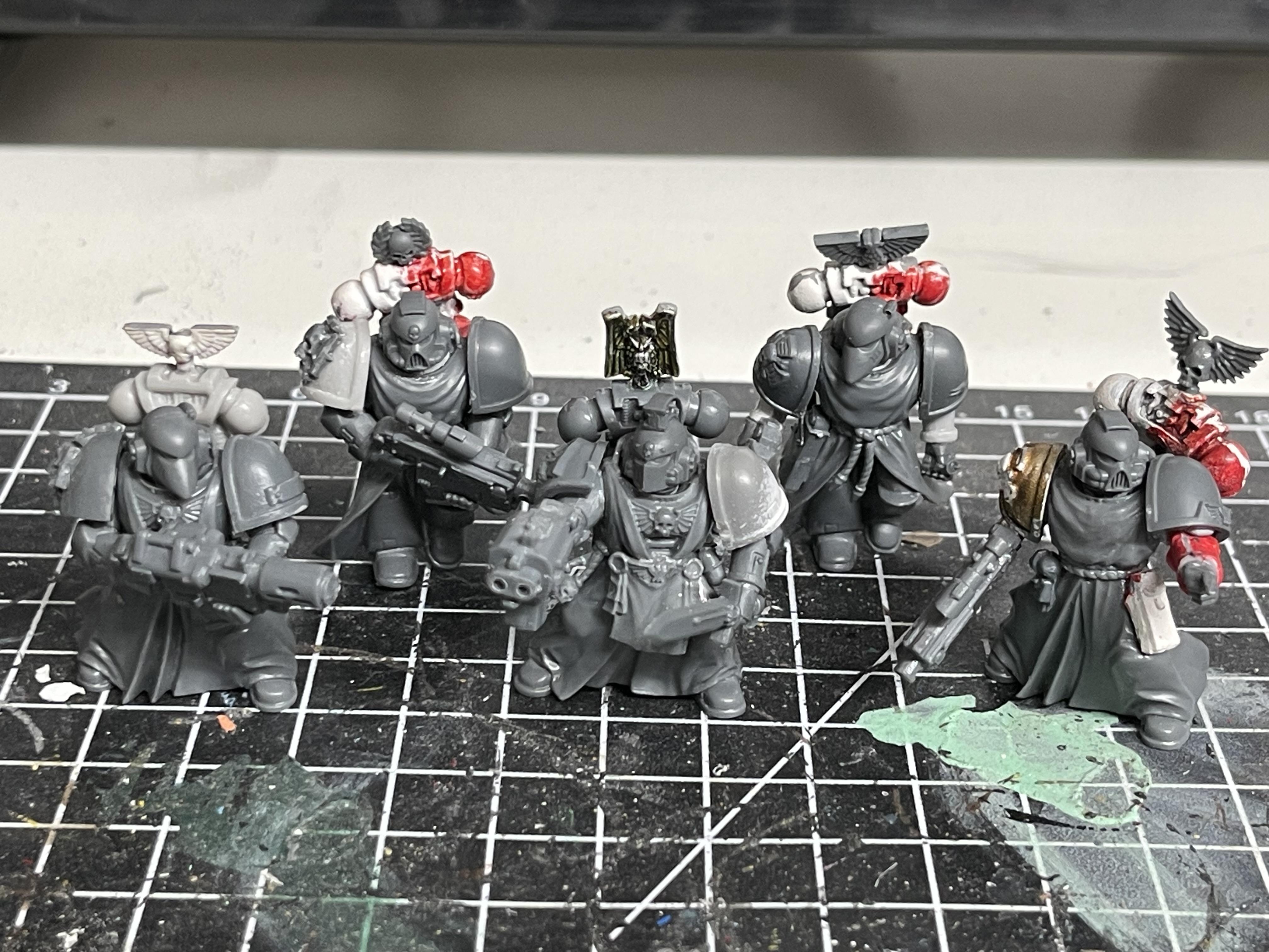 Company Veterans, Space Marines, Sternguard, Void Panther, Warhammer 40,000, Work In Progress