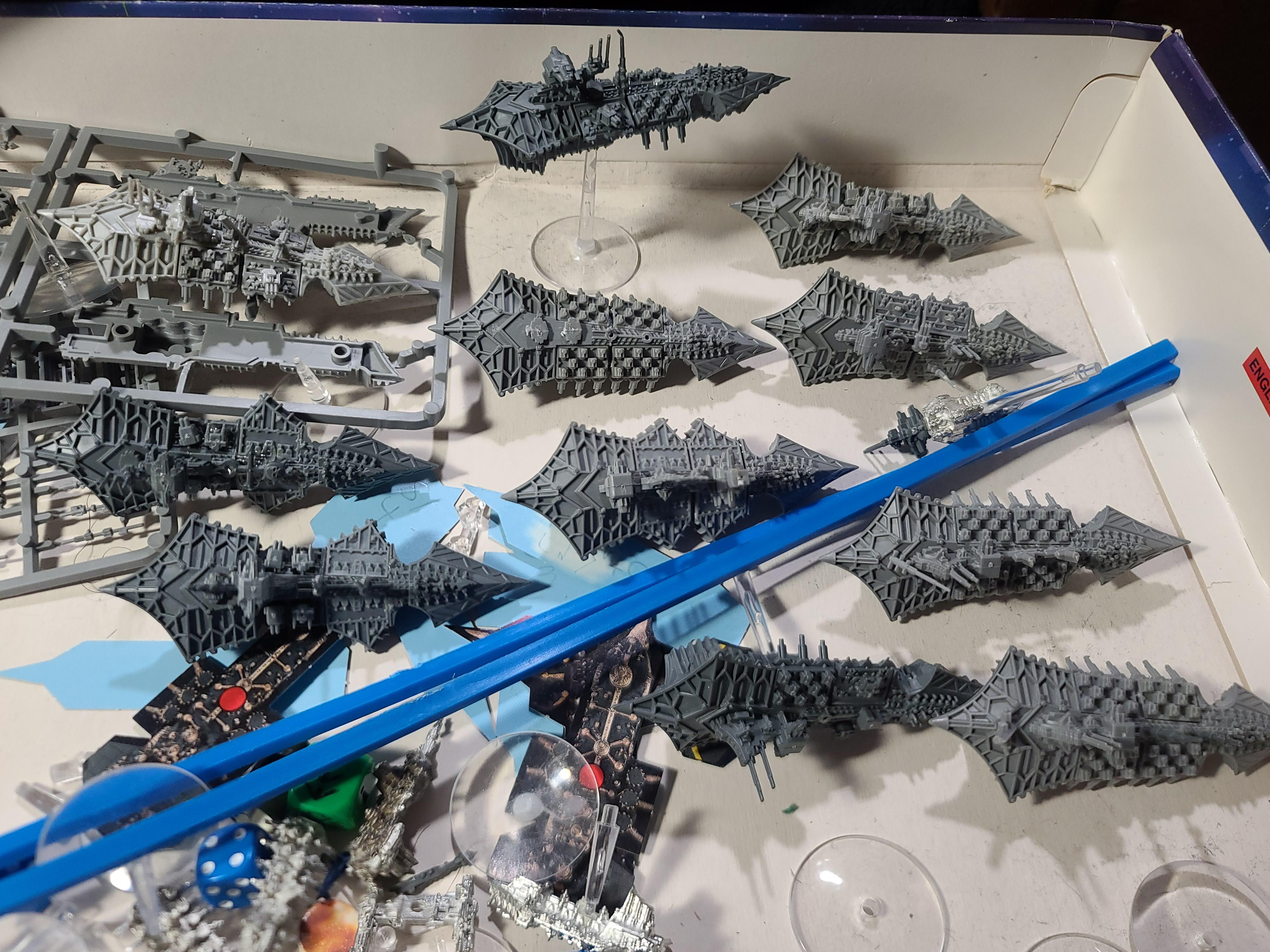 Battlefleet Gothic, Chaos, Cruiser, Games Workshop, Space Ships, Whippy Stick