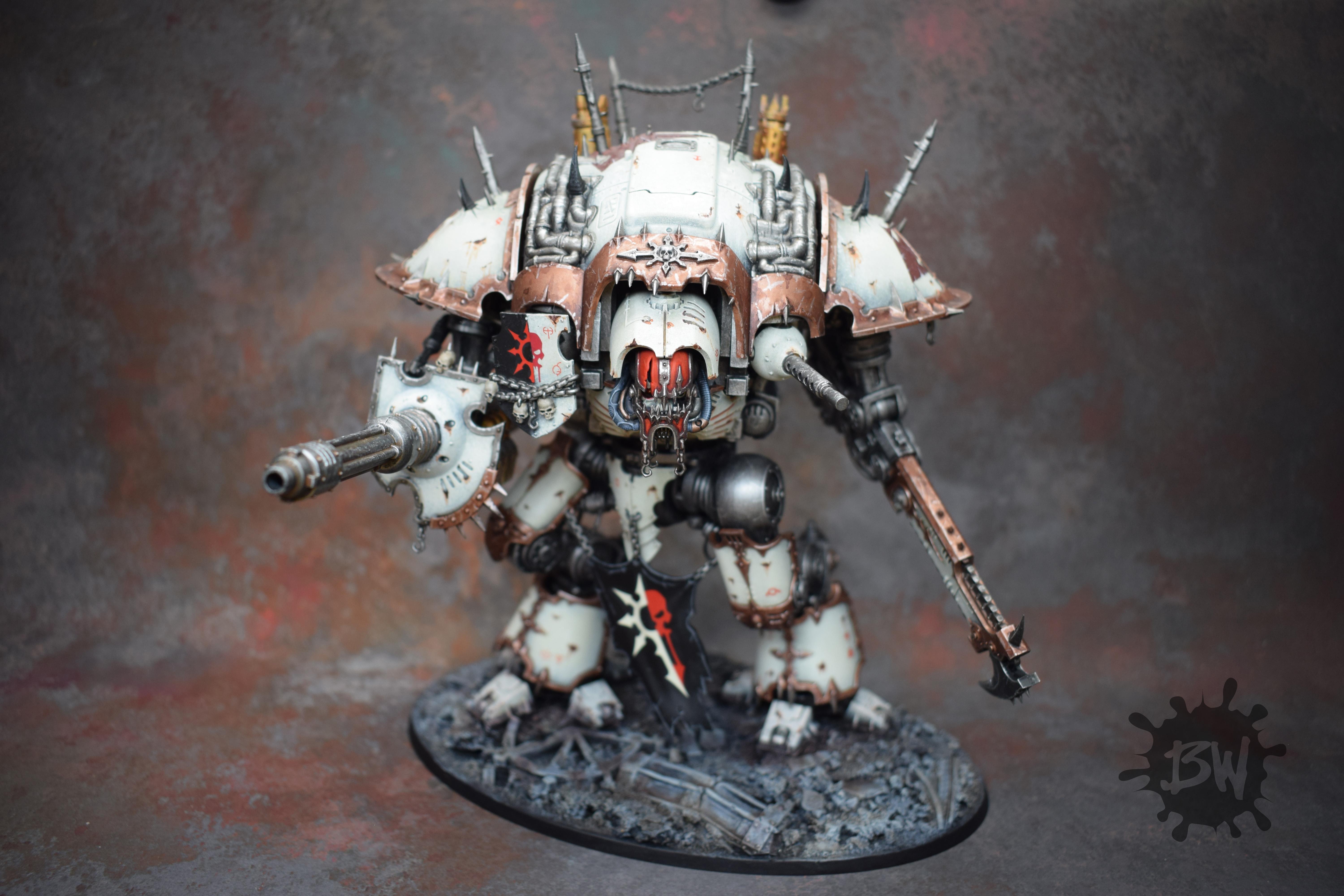 30k, Bw, Chaos, Games Workshop, Knight Desecrator, Warhammer 40,000, Warhammer Fantasy
