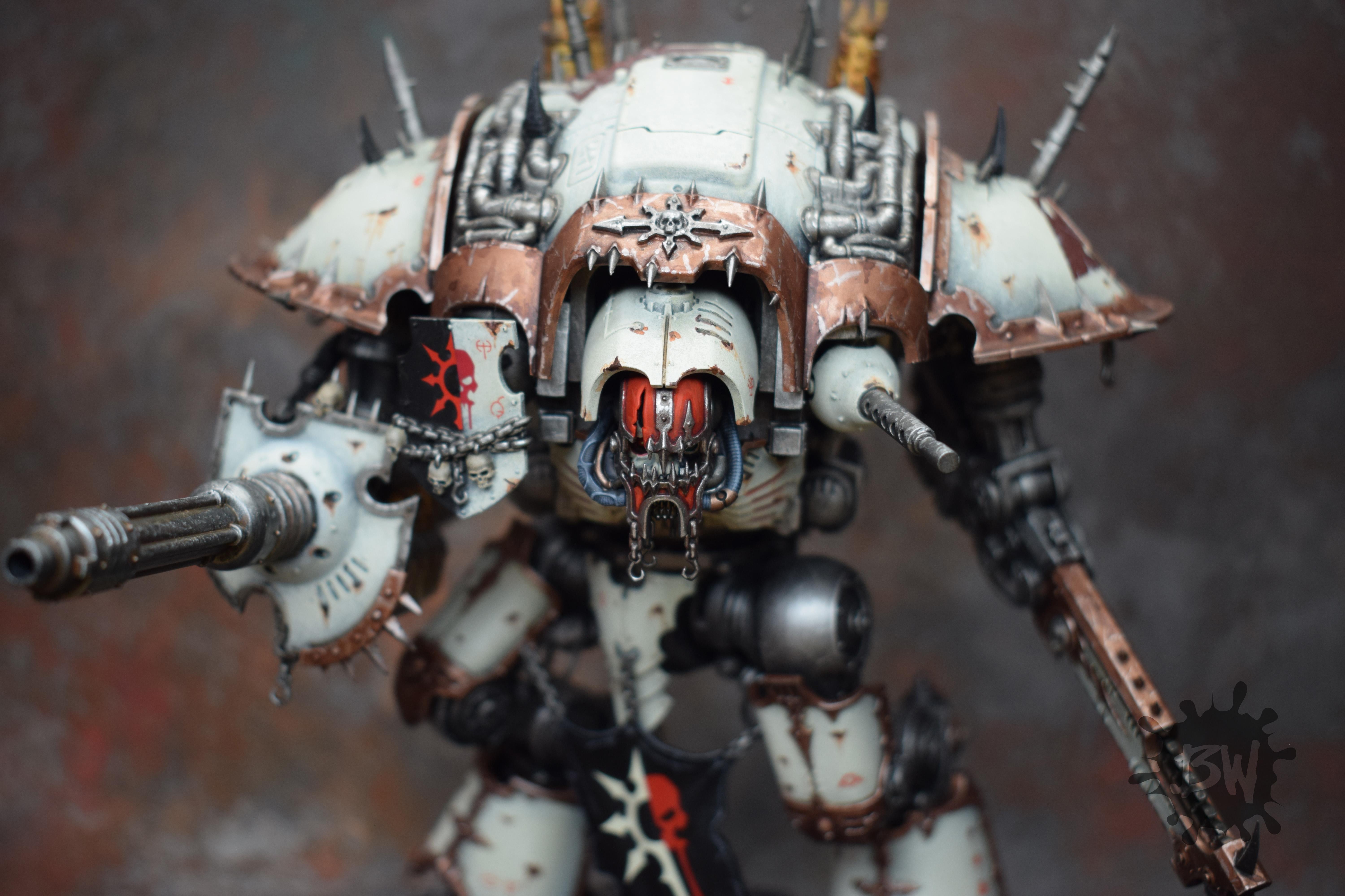 30k, Bw, Chaos, Games Workshop, Knight Desecrator, Warhammer 40,000, Warhammer Fantasy