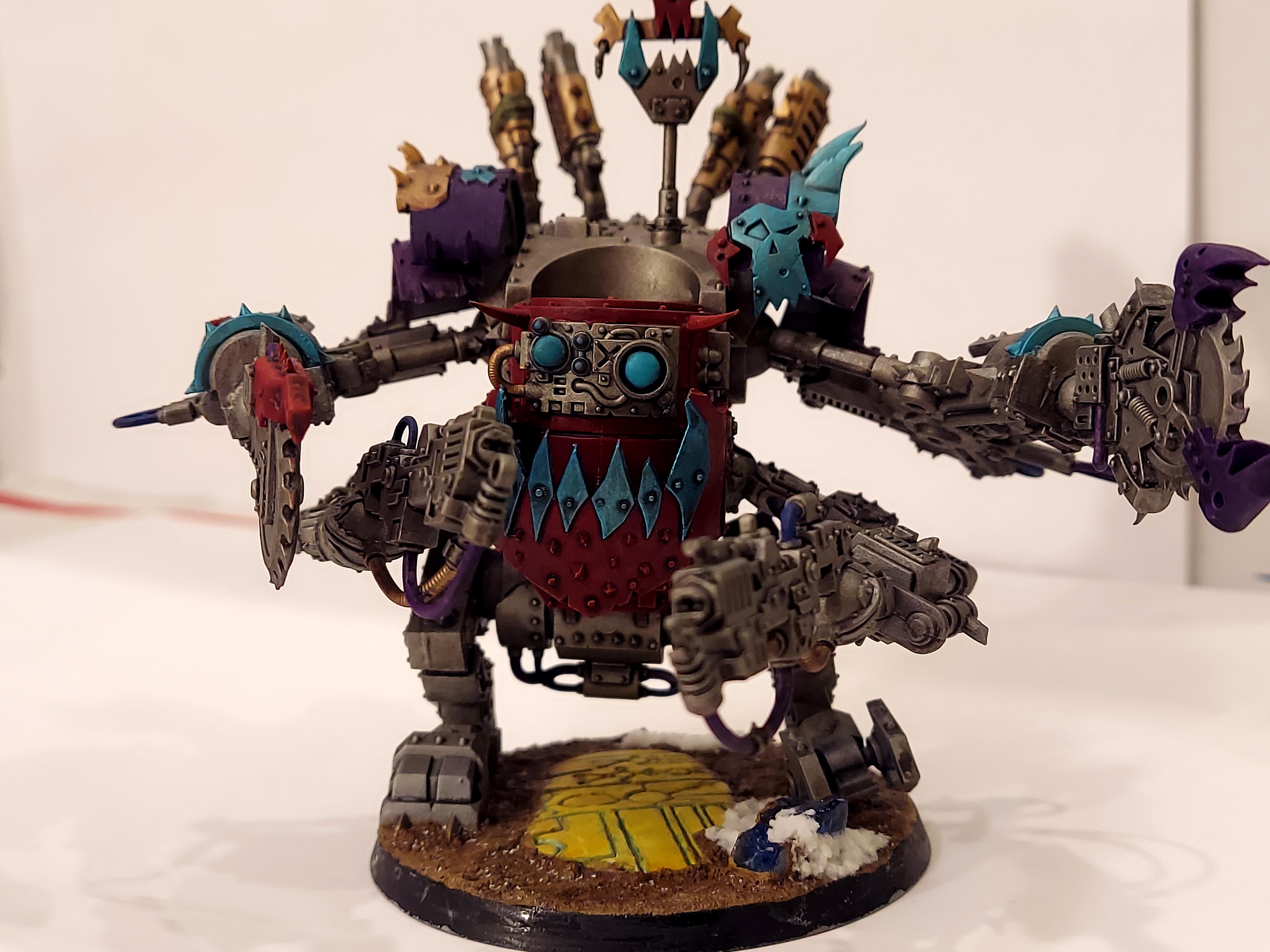 Deff Dread, Orks, Dakka Paint Challenge May 2023 Final 1