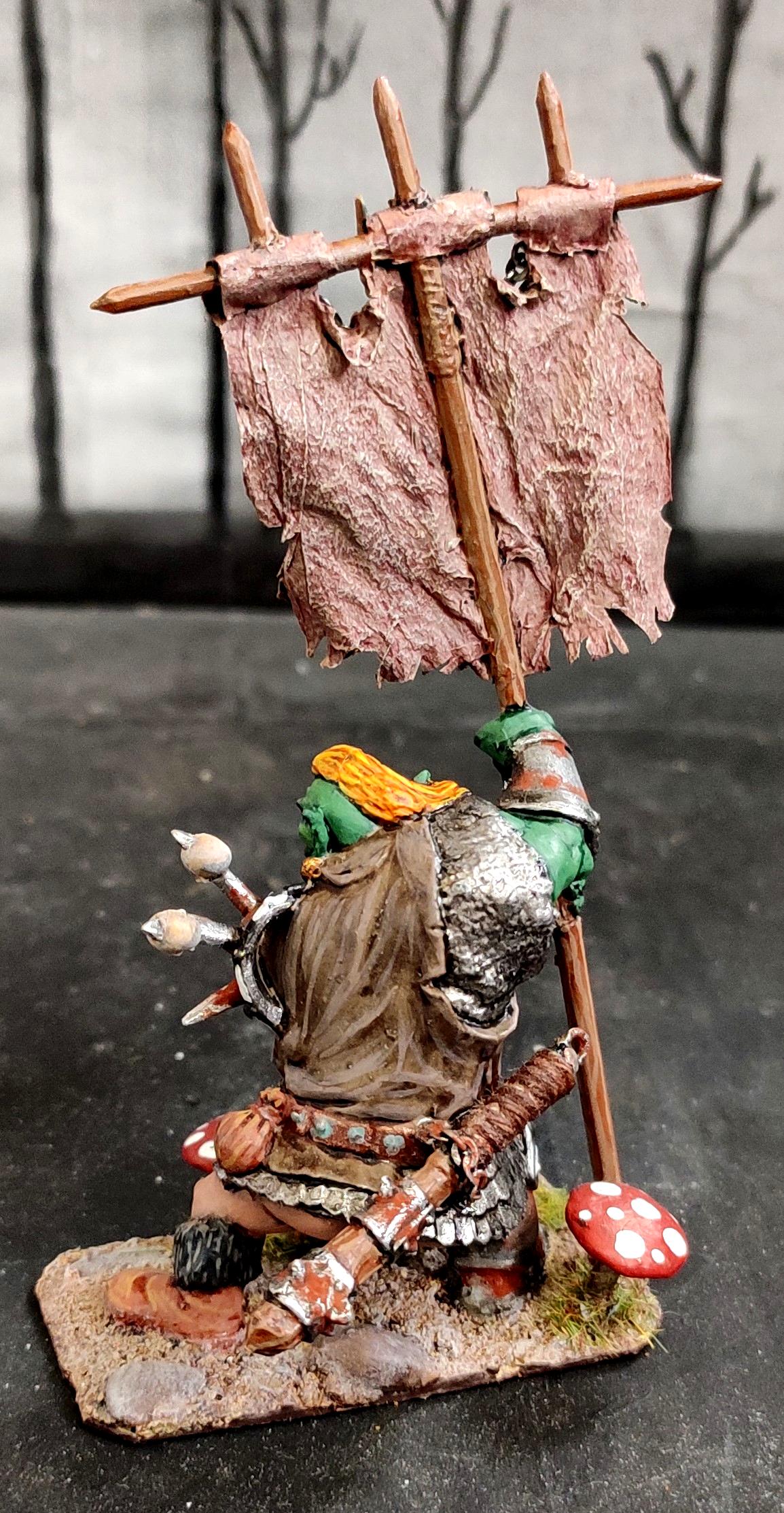 Banner, Conversion, Fantasy Battles, From Russia, Infantry, Mace, Mushroom, Orcs, Regiment, Scratch Build, Standart, Technolog, Tehnolog, Trophy, Warband