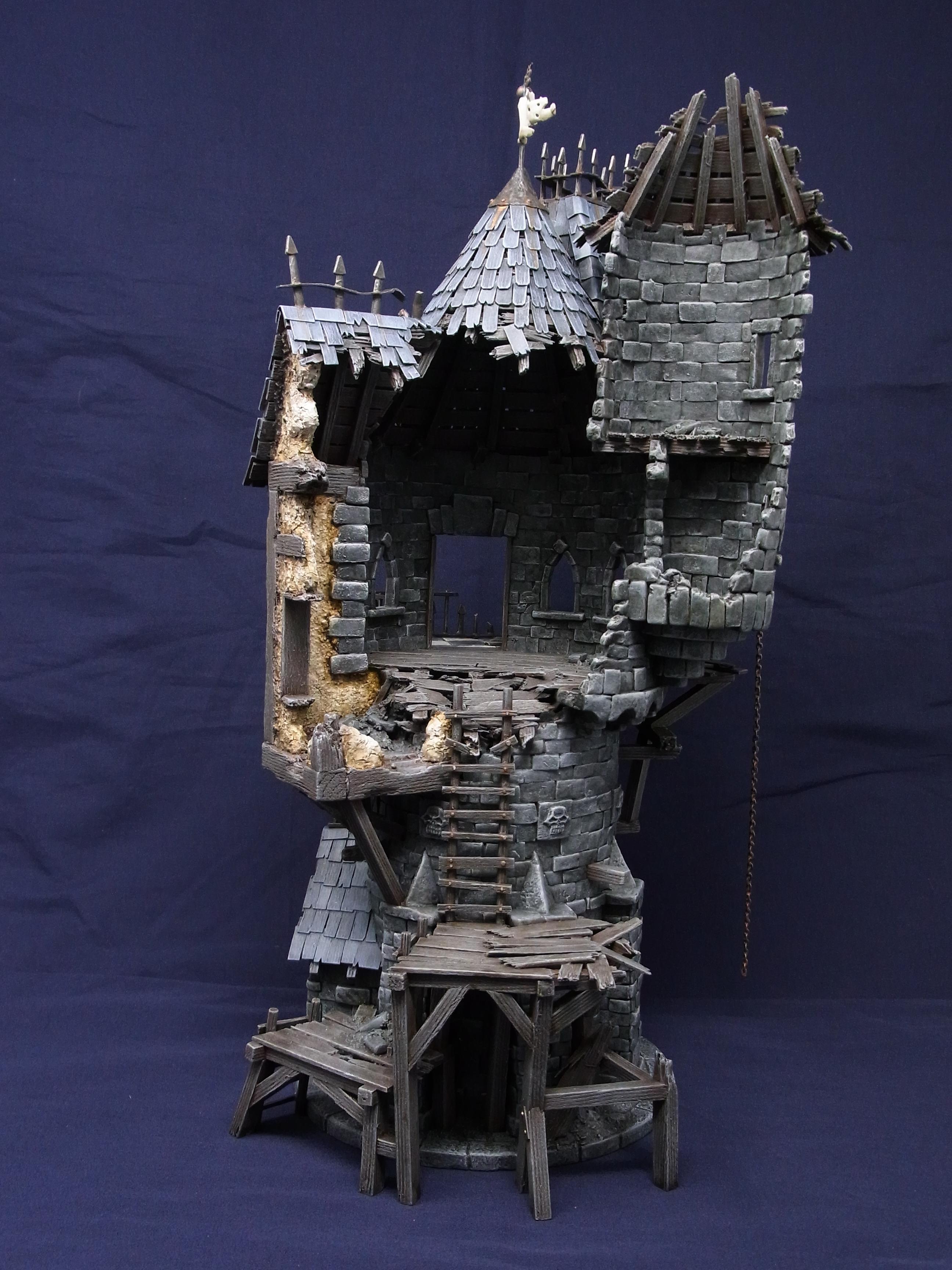 Mordheim, Ruin, Scratch Build, The Empire, Tower, Warhammer Fantasy
