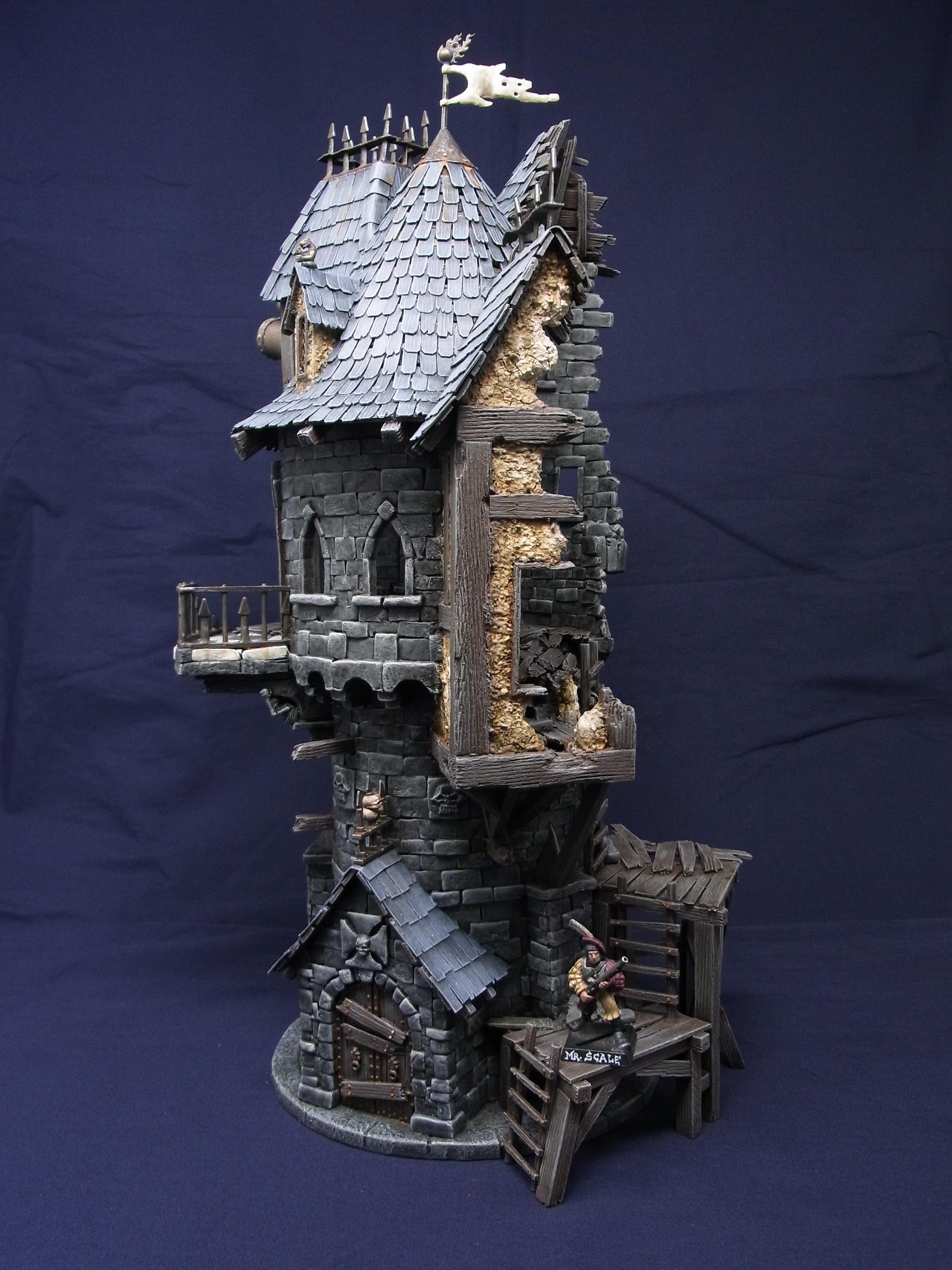Flag, Mordheim, Ruin, Scratch Build, Telescope, Tower, Warhammer Fantasy