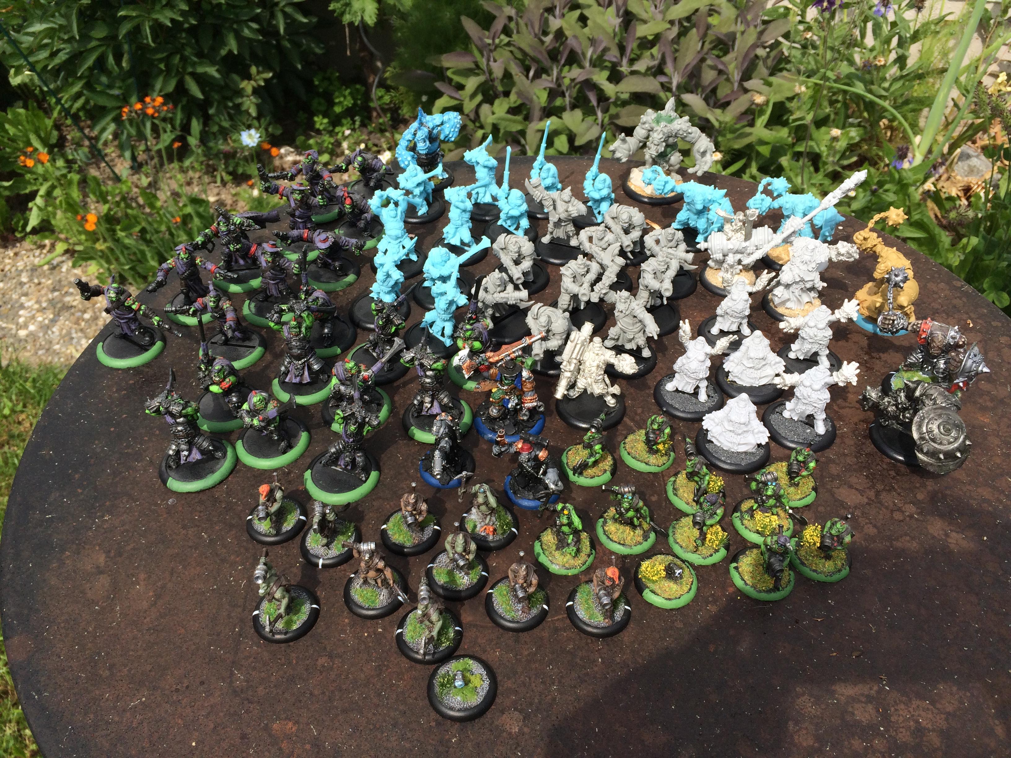 Berserkers, Charakters, Cryx, Cygnar, Khador, Minions, Sentinel, Trollbloods, Warjack