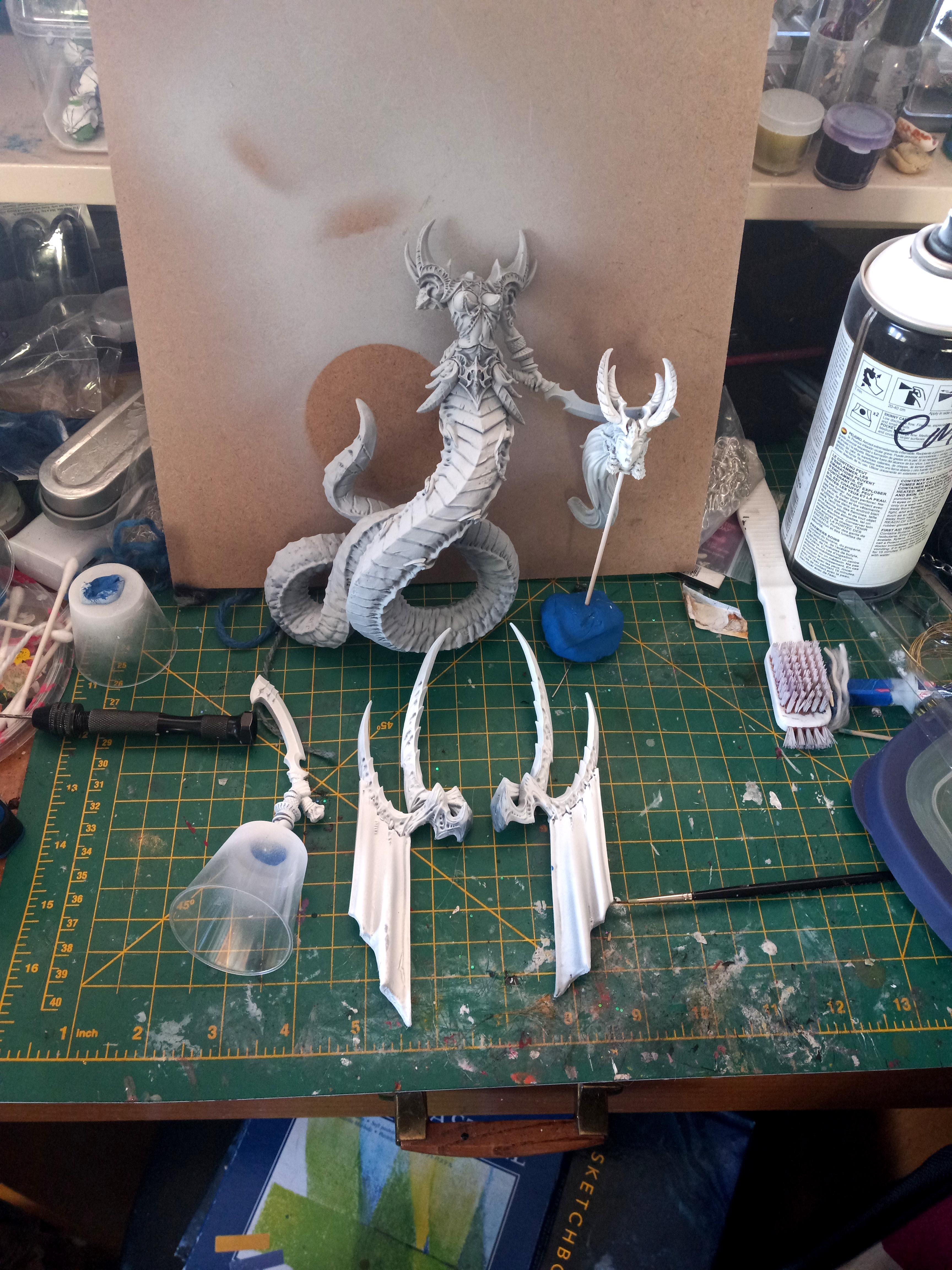 Airbrush, Avatar Taipahn, Hand Painting, Model Painting, Painting, Raging Heroes, Wet Blending, Work In Progress