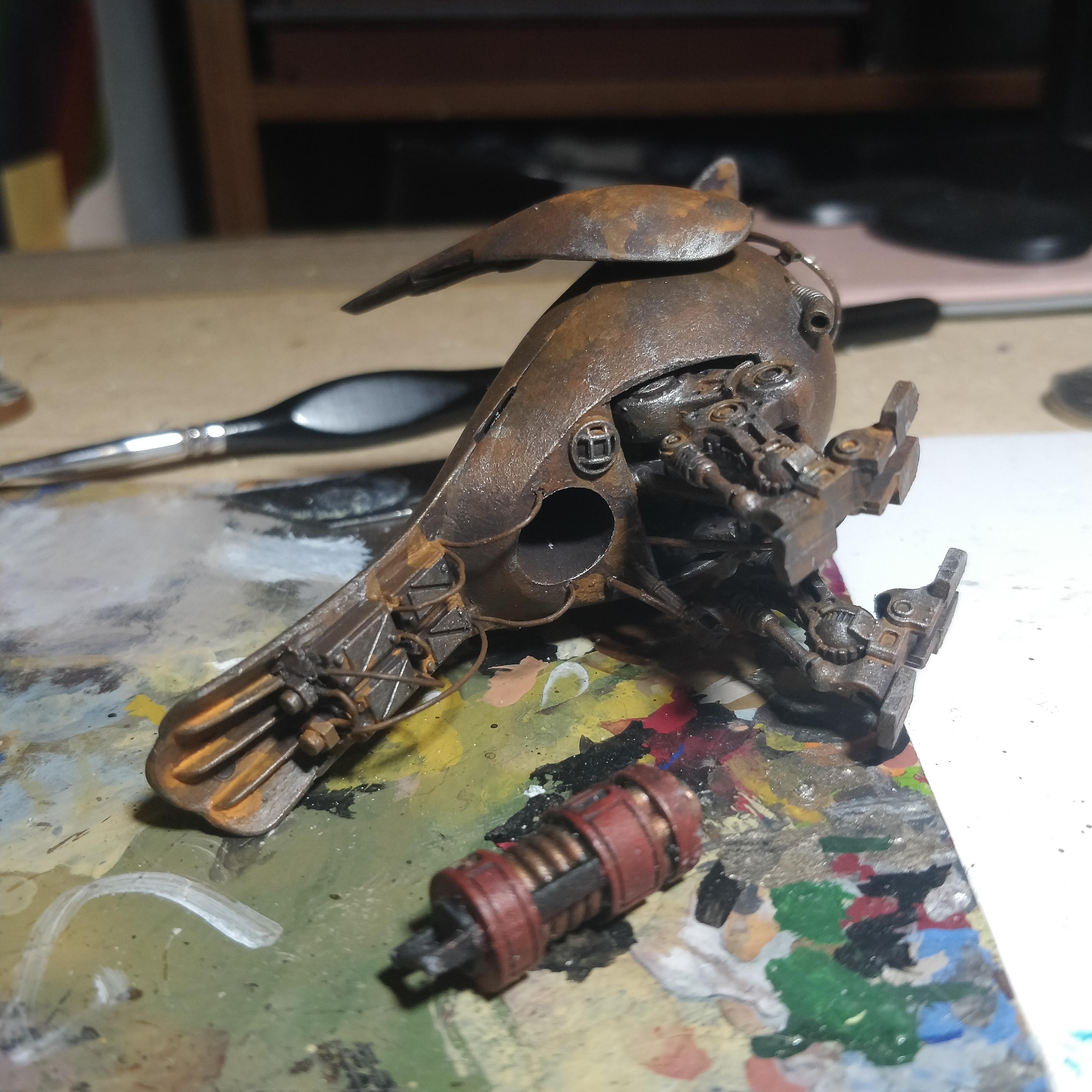 Ash Wastes, Bird, Inq28, Inquisimunda, N17, Necromunda, Robot, Servitors, Stalenhag, St�lenhag
