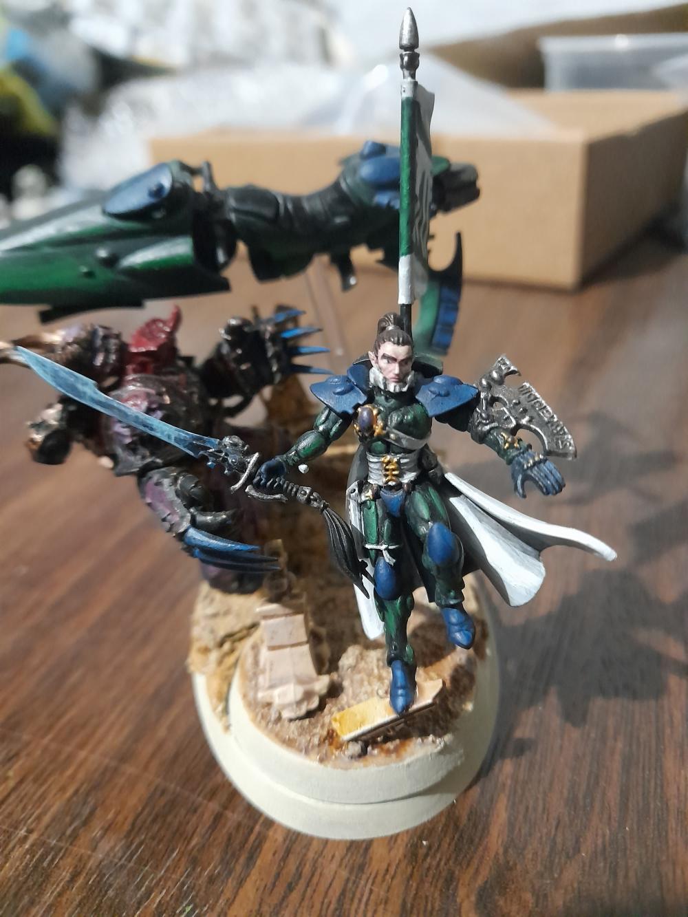 Aeldari, Autarch, Chaos Space Marines, Diorama, Eldar, Emperor's Children, Scenic, Warhammer 40,000, Warhammer Fantasy