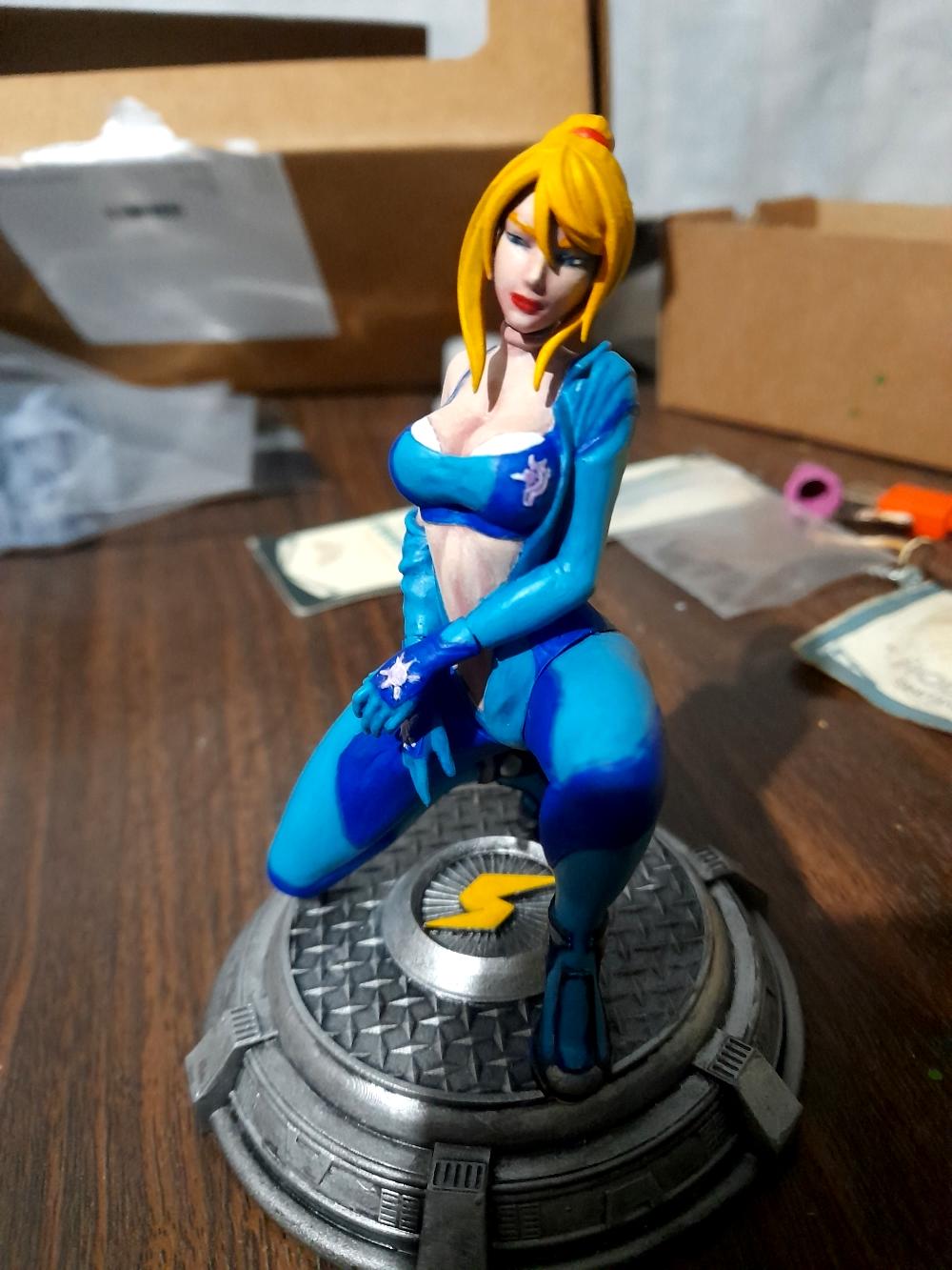 Metroid, Metroid Prime, Samus Aran, Statuette