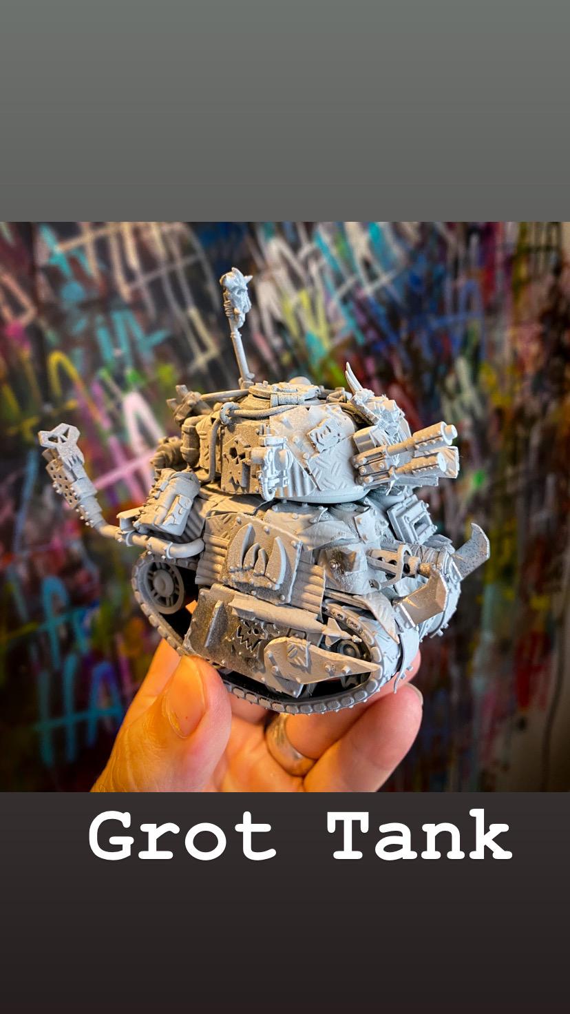 Grot Tank, Kitbashed, Work In Progress