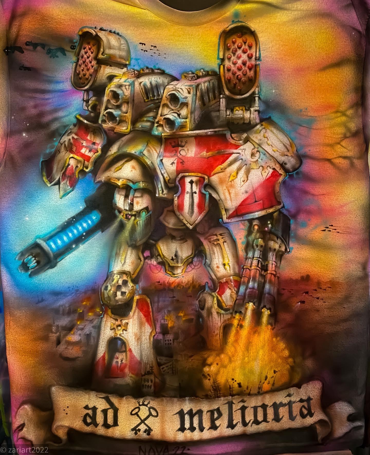 Airbrushed, Freehand, Titan, Tshirt