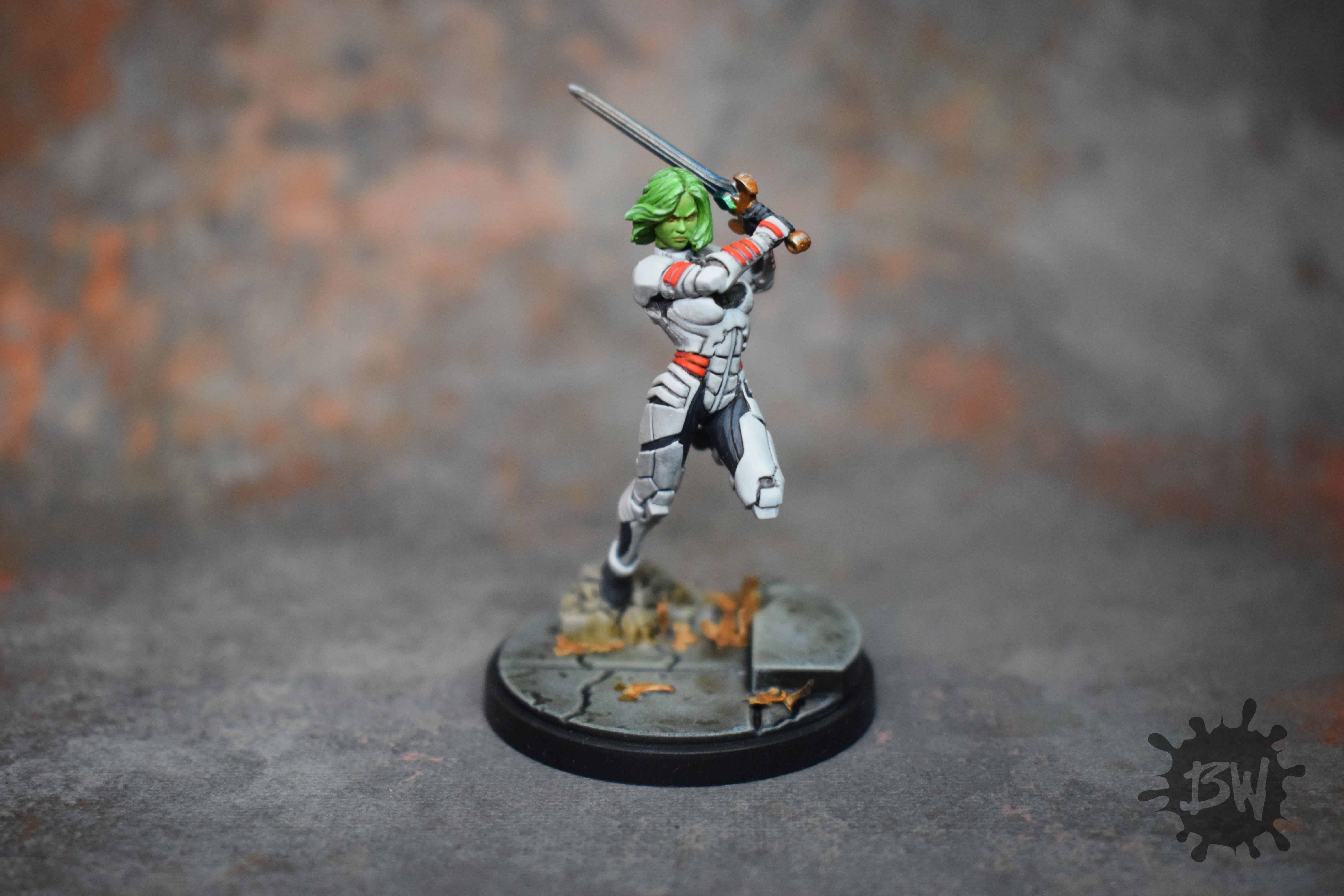 Amg, Atomic Mass Games, Bw, Gamora, Marvel, Marvel Crisys Protocol, Mcp