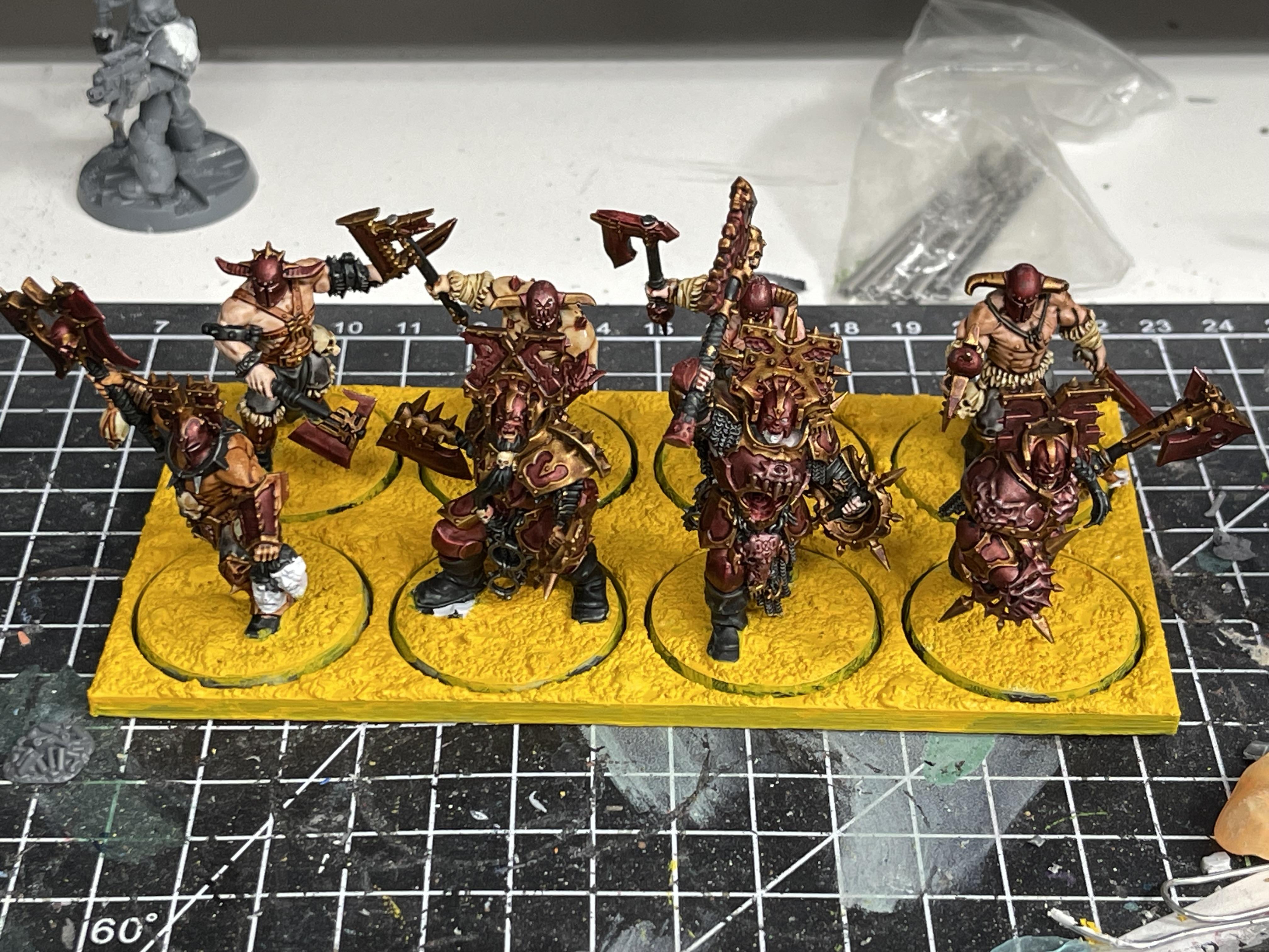 Age Of Sigmar, Blood Reavers, Blood Warriors, Bloodbound, Khorne, Warhammer Fantasy, Work In Progress