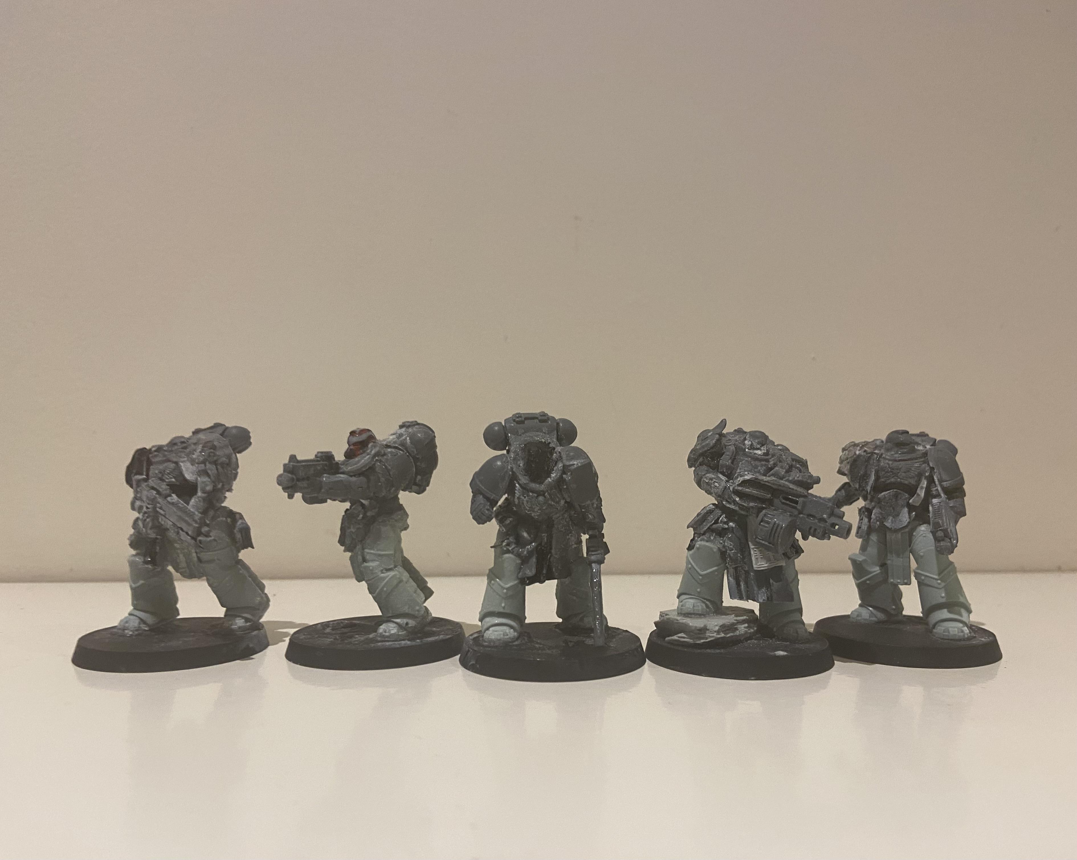 Truescale Space Marine Squad Front